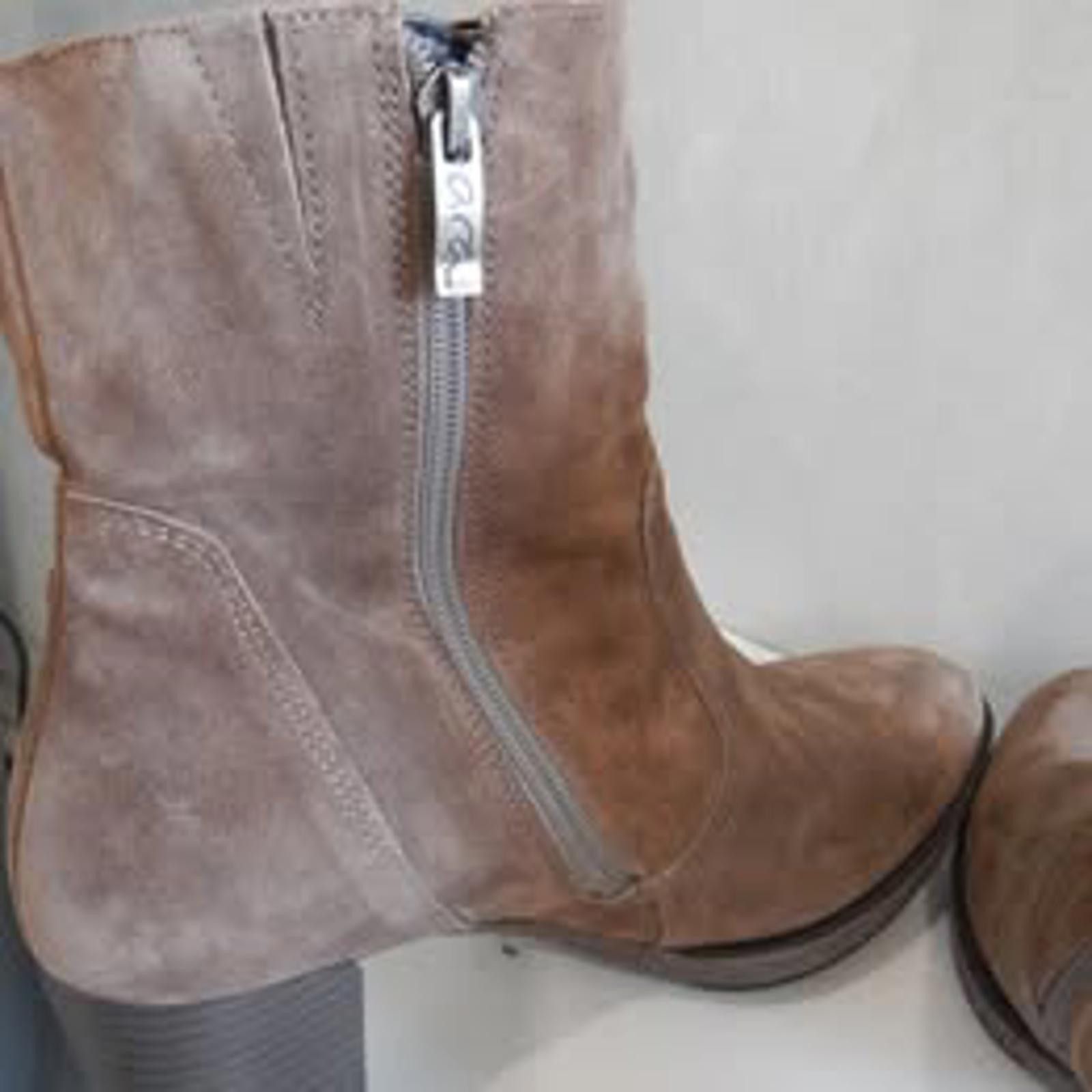 Aran Isles Knitwear ARA Women's Suede Leather Ankle Boots Zip Up Shoe size 7 Size US 8 / IT 38 - 6 Thumbnail