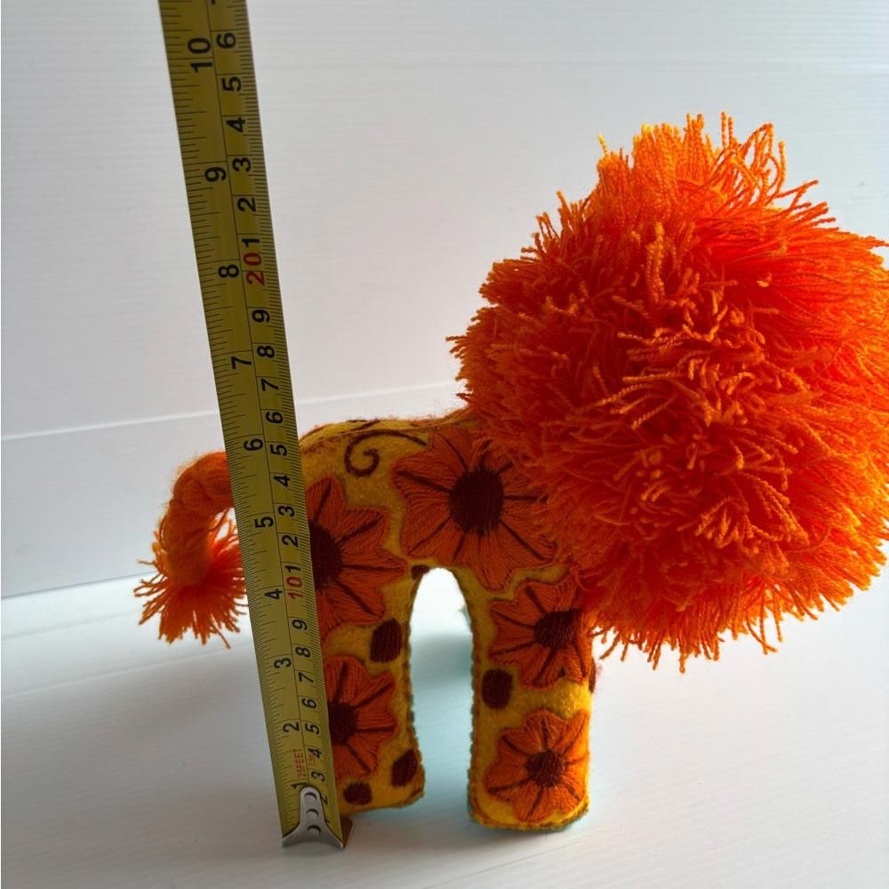 Designer Lion Embroidered Stuffed Animal, Mexican Size ONE SIZE - 7 Thumbnail