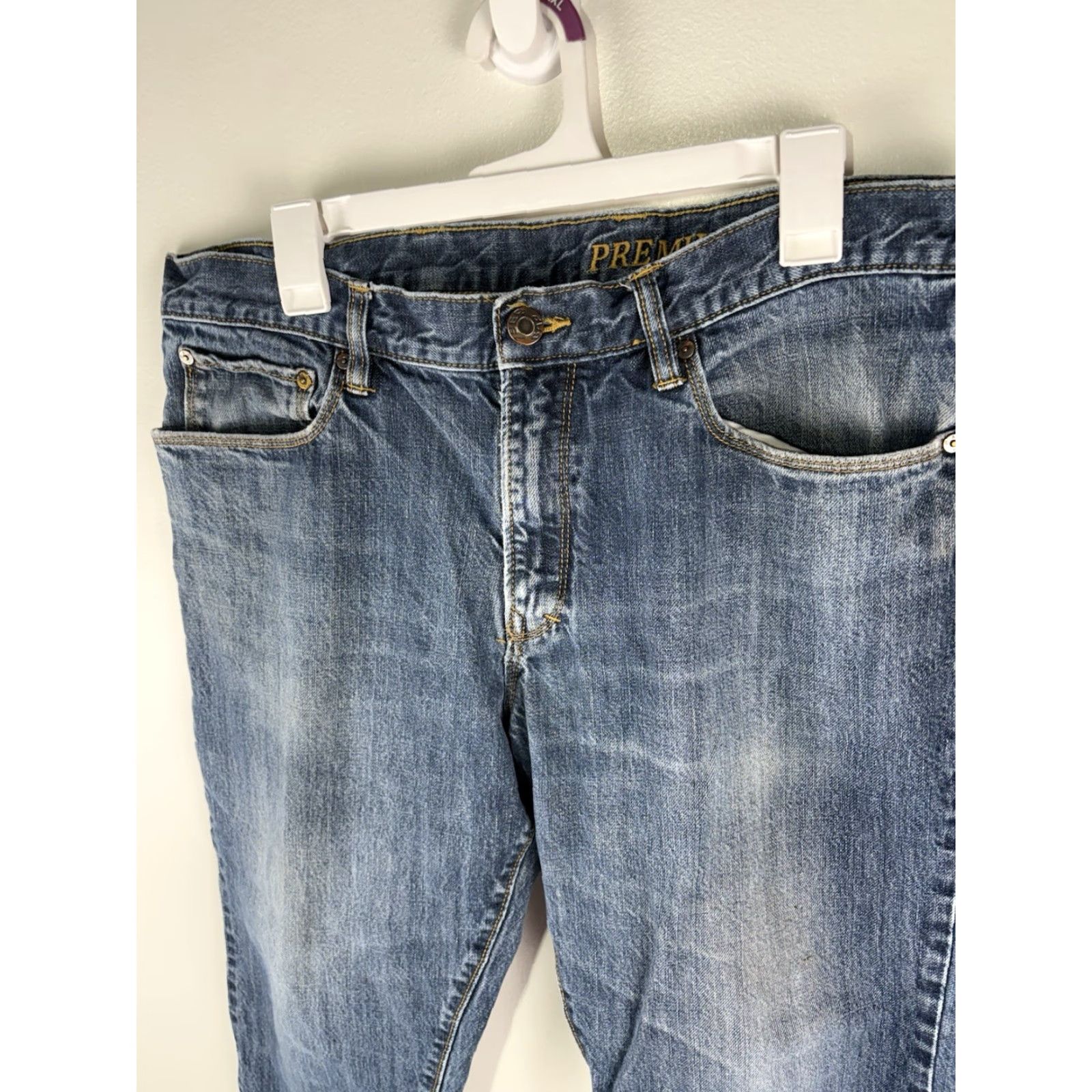 Gap VINTAGE Gap Men's Jeans Size 36X30 Straight Fit Dark Wash Cotton 90s Preppy Fashion Size US 36 / EU 52 - 2 Thumbnail