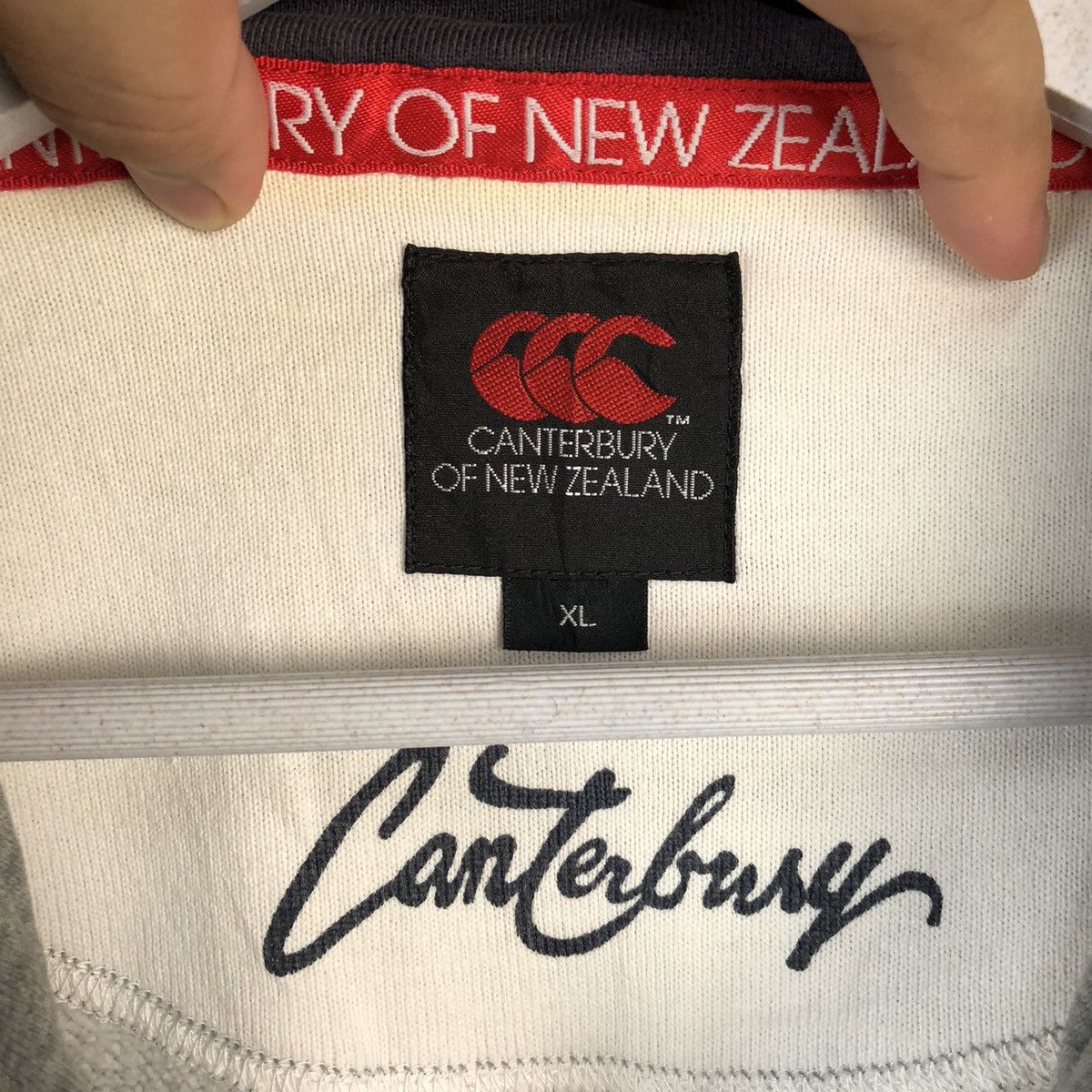 Canterbury of New Zealand × Vintage Canterbury Of New Zealand Dark Blue Polo Rugby #A1615 Size US XL / EU 56 / 4 - 11 Thumbnail