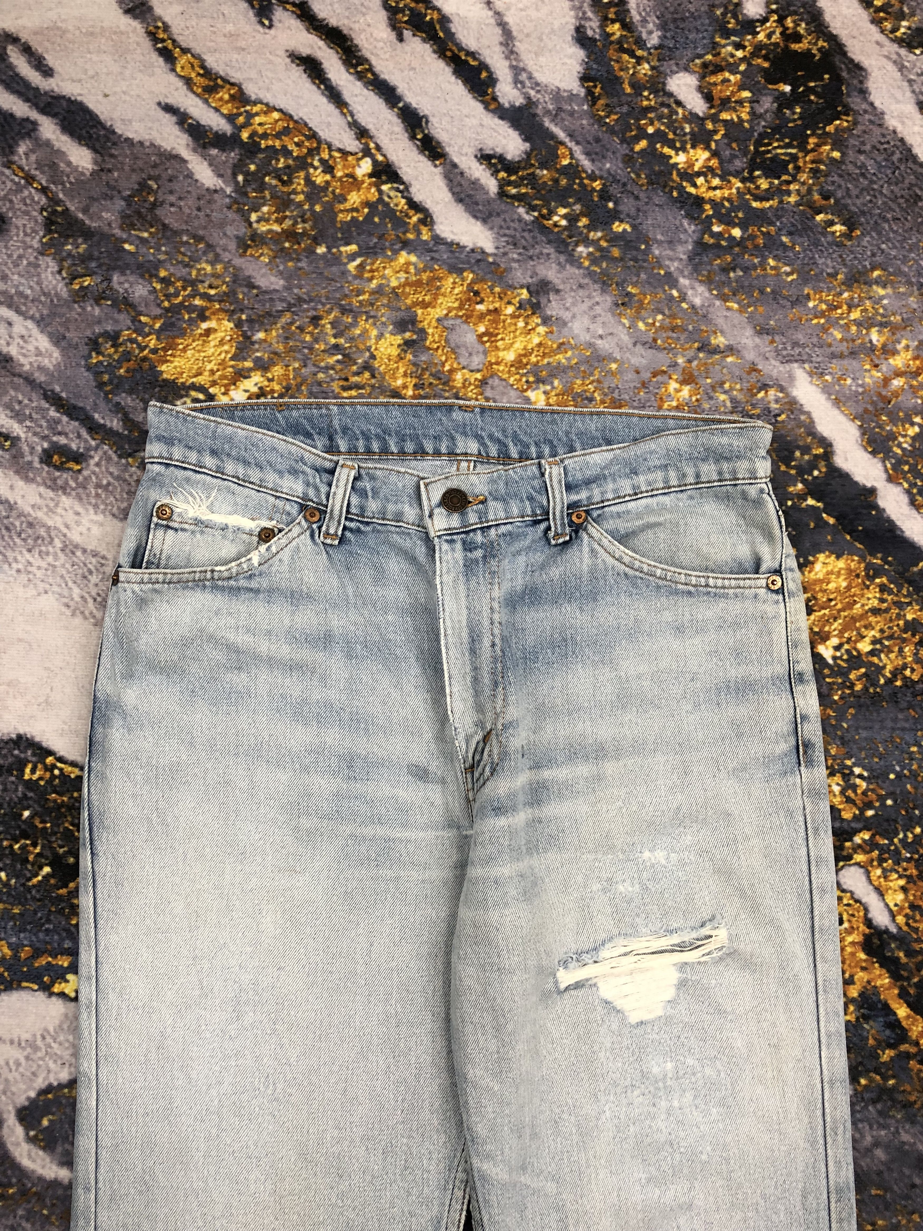 Levi's Vintage Levis 505 Light Blue Jeans DPP0163 Size US 31 - 2 Thumbnail