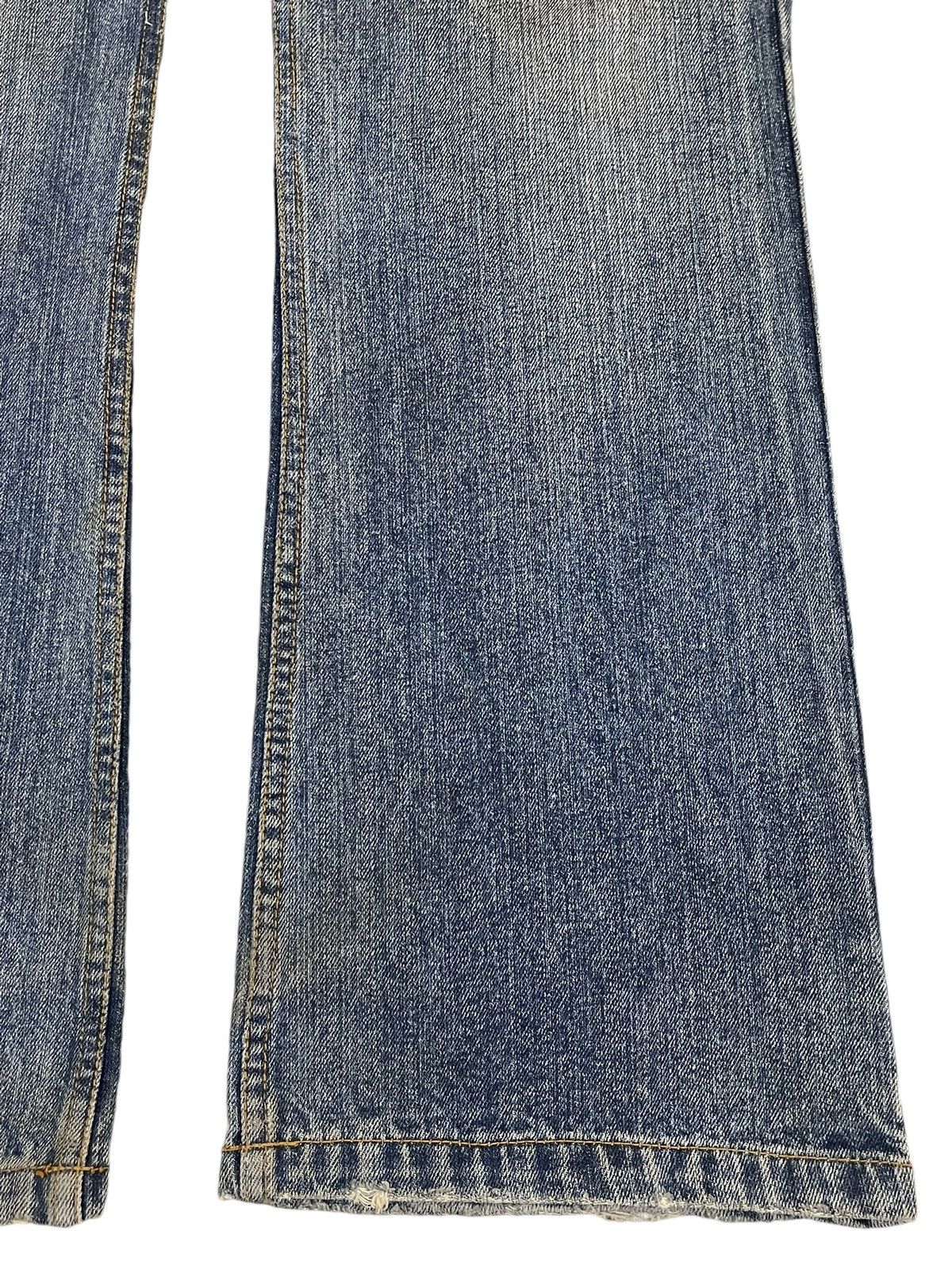 14th Addiction Vintage Japanese Nylaus Mud Wash Distressed Wide Leg Jeans Size US 32 / EU 48 - 8 Thumbnail