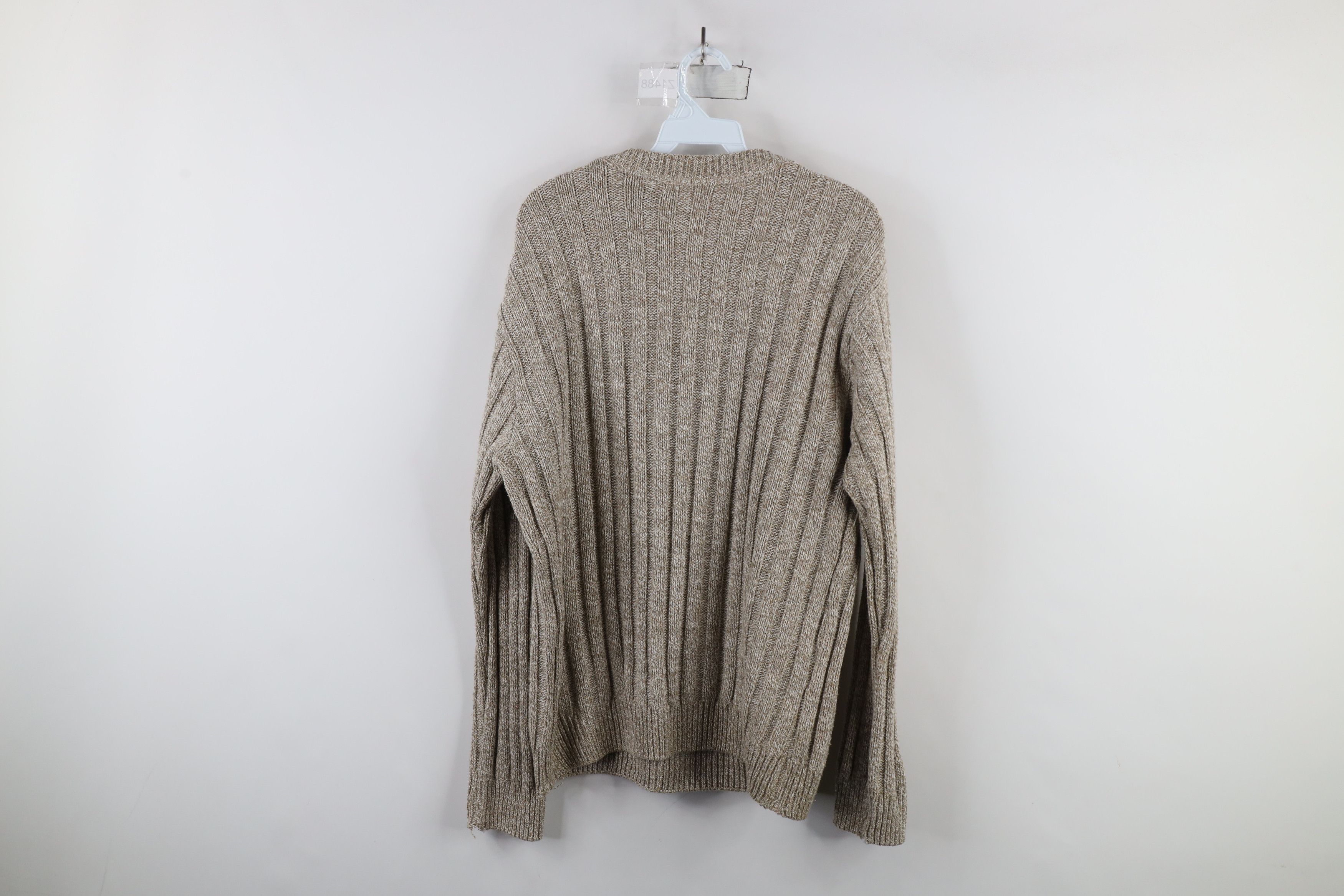 Vintage Vintage 90s Streetwear Cable Knit Fisherman Crewneck Sweater Size US L / EU 52-54 / 3 - 8 Thumbnail