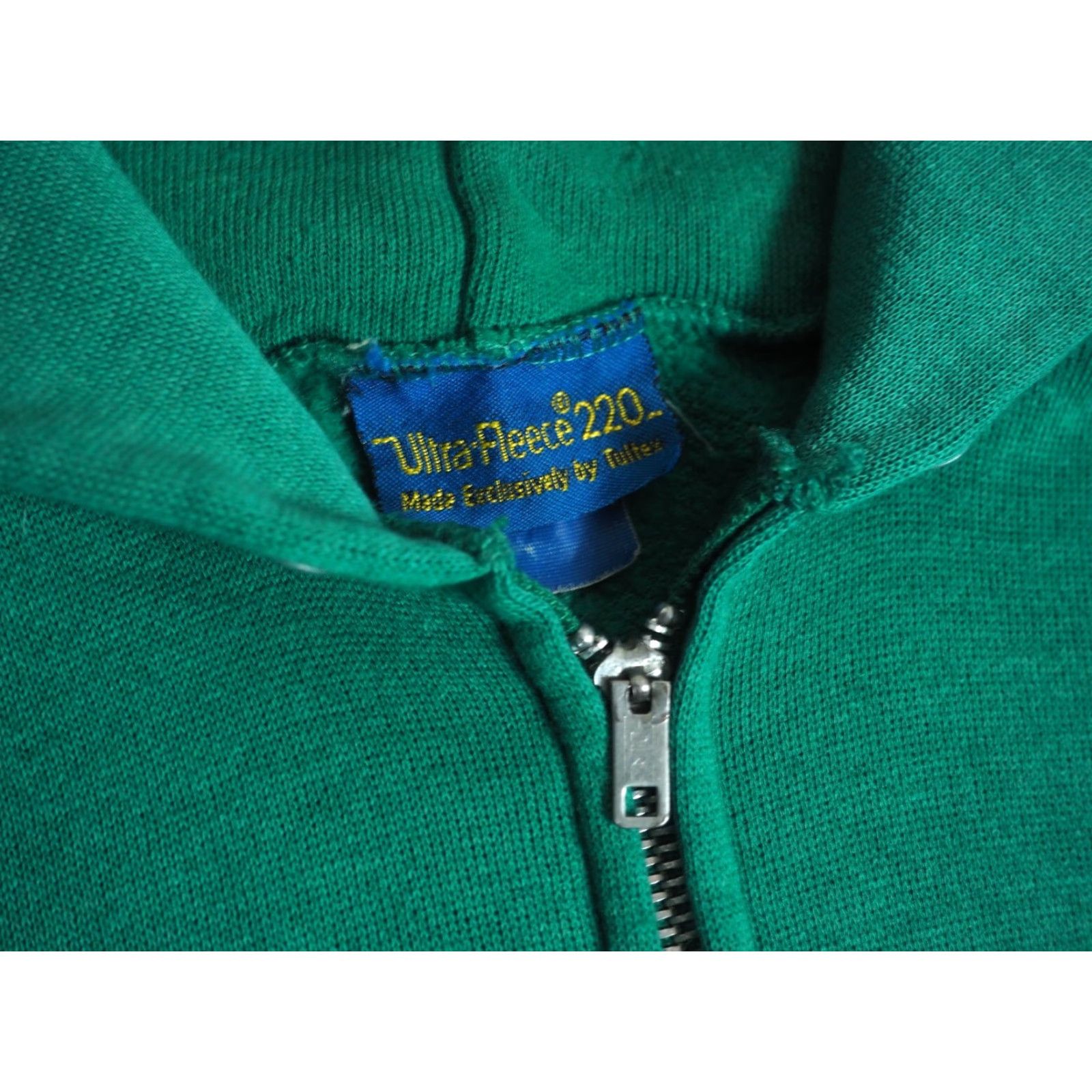 Tultex VINTAGE Tultex Hoodie 80s Green 50/50 Zip Fleece Mens XL Moder n? (Oops) Size US XL / EU 56 / 4 - 3 Thumbnail