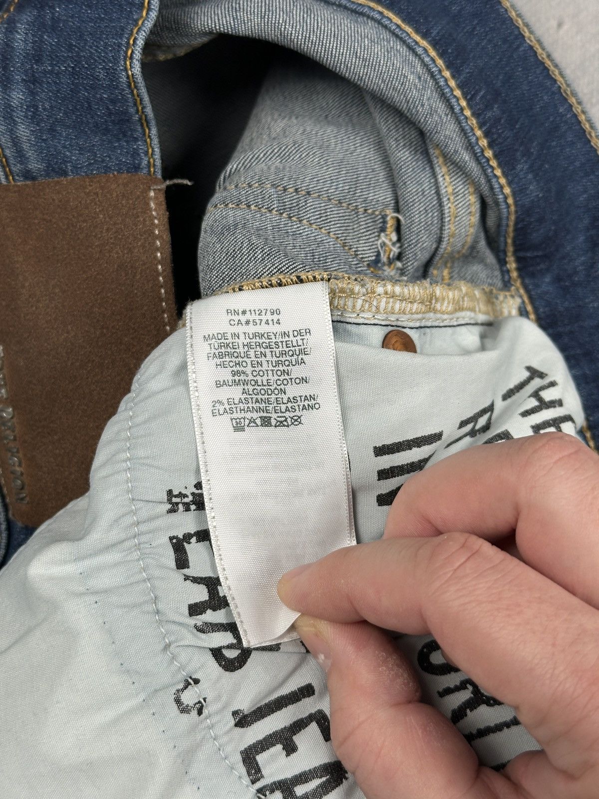 True Religion Vintage True Religion Rocco Moto Biker Jeans Rare Faded Blue Size US 32 / EU 48 - 21 Thumbnail