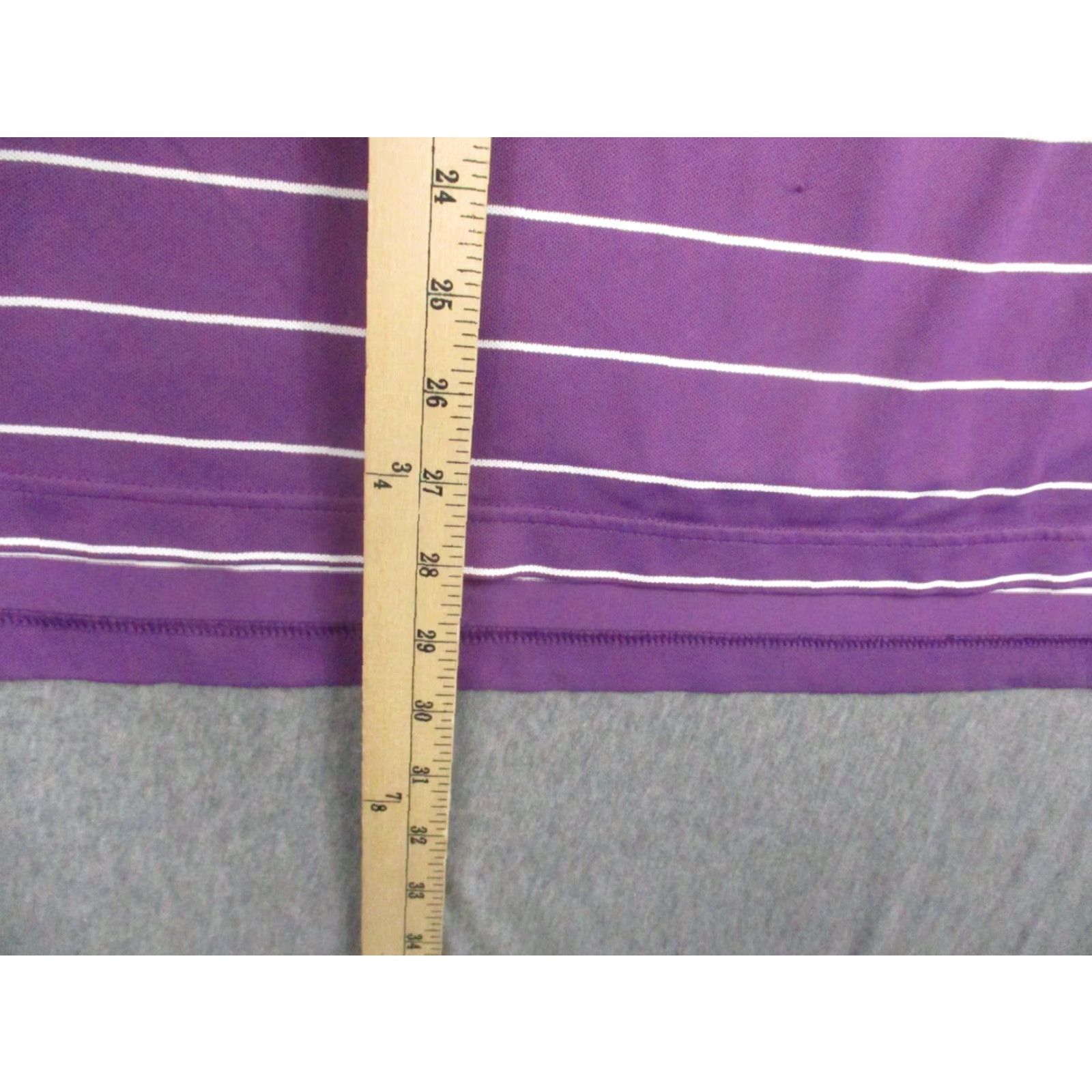 Peter Millar Peter Millar Summer Comfort Golf Polo Shirt Large Purple Stripe Mens Shirt Polo Size US L / EU 52-54 / 3 - 5 Thumbnail