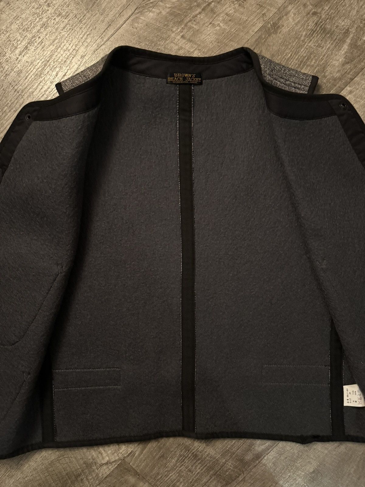 Brown's Beach Jacket Brown’s Beach Jacket Reproduction “Salt & Pepper” Wool Vest Size US S / EU 44-46 / 1 - 7 Thumbnail