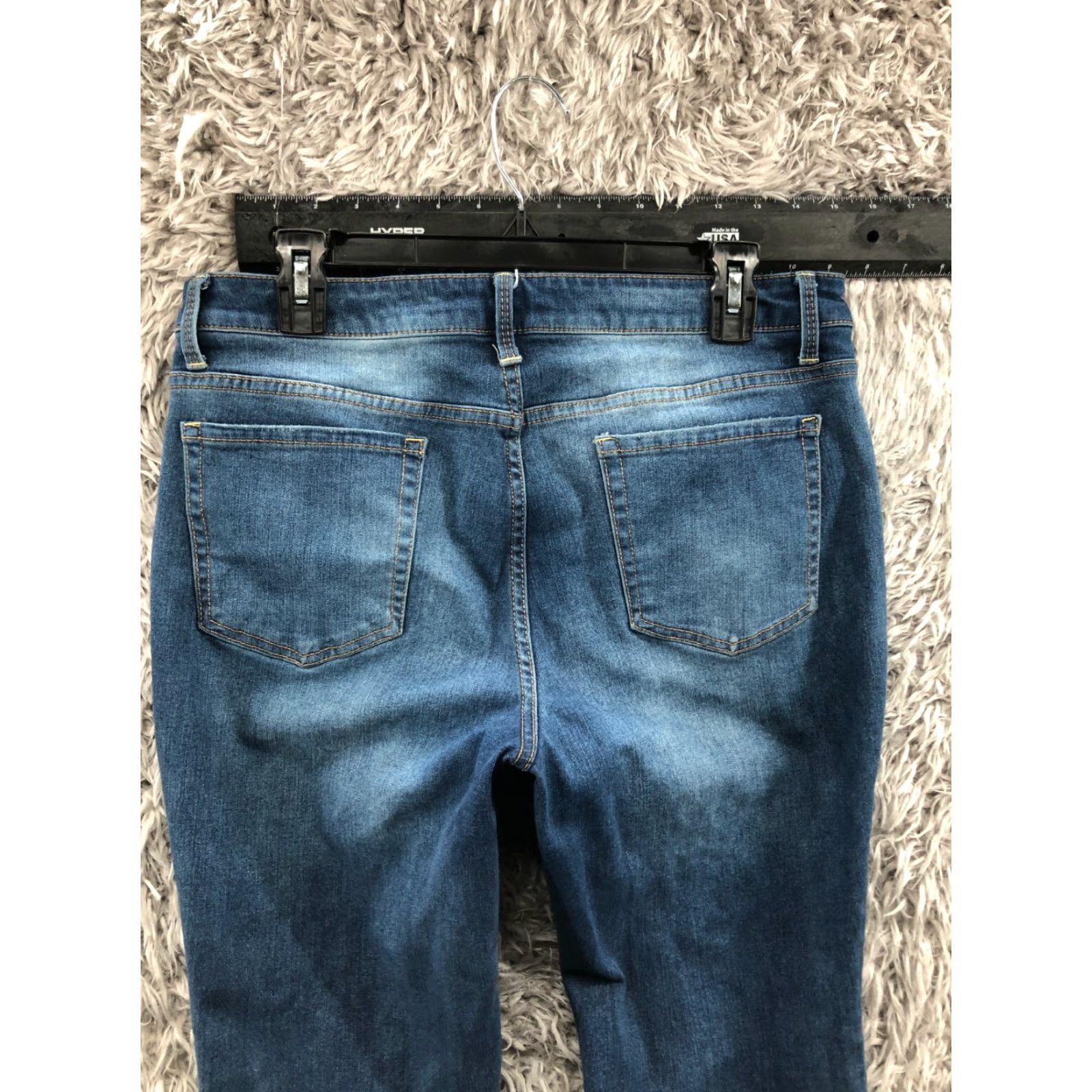 Faded Glory Faded Glory Ultimate Boot Jeans Womens Medium Blue Size 16 Regular Fit 5-Pocket Denim Bootcut Jeans Size 38" / US 16 / IT 52 - 6 Thumbnail