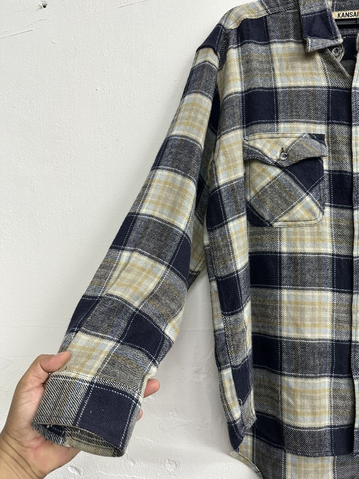 Japanese Brand VTG KANSAI Jeans Flannel Japan Size US L / EU 52-54 / 3 - 5 Thumbnail