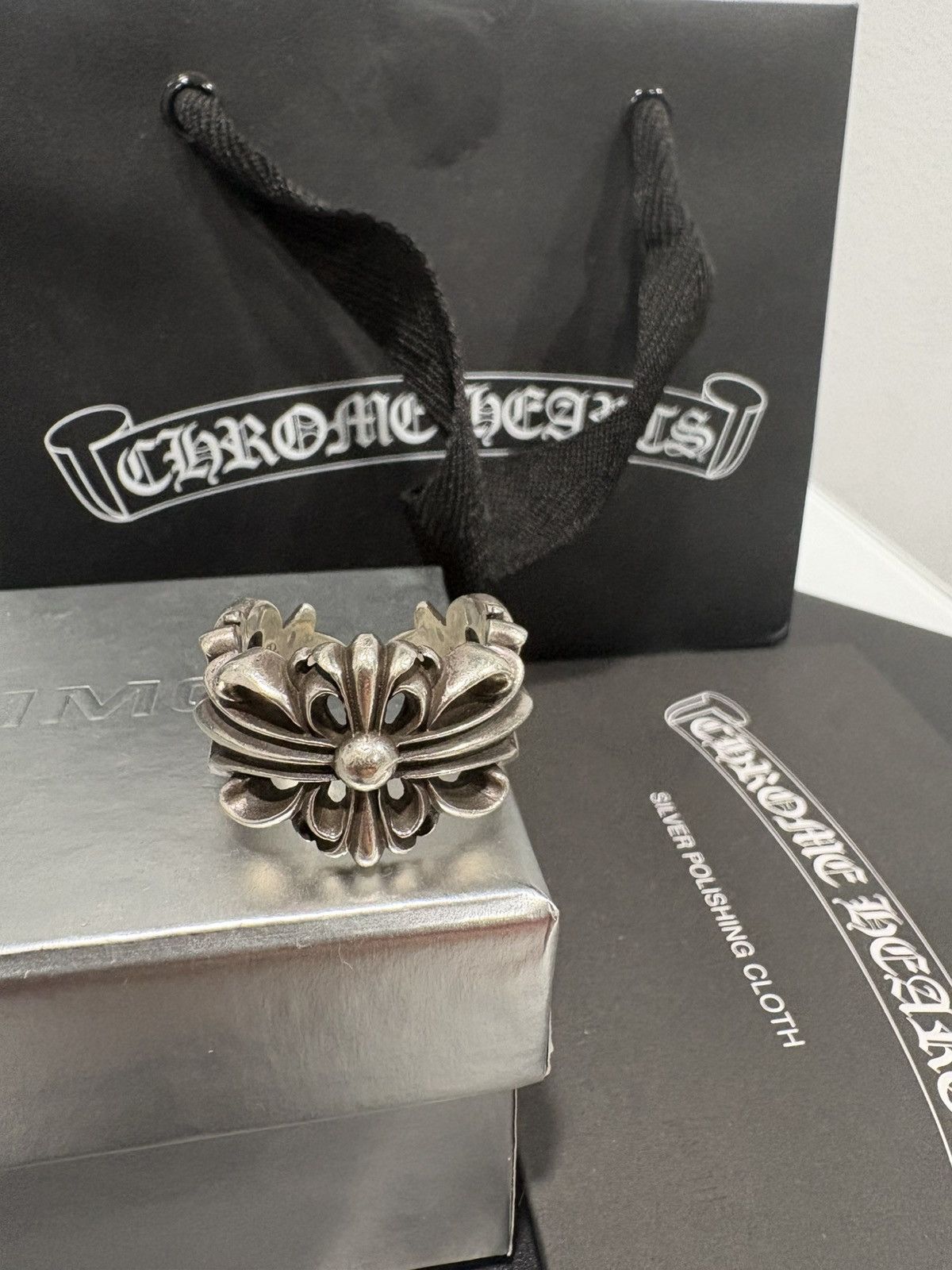 Chrome Hearts Chrome Hearts Double Floral Ring Size ONE SIZE - 7 Thumbnail