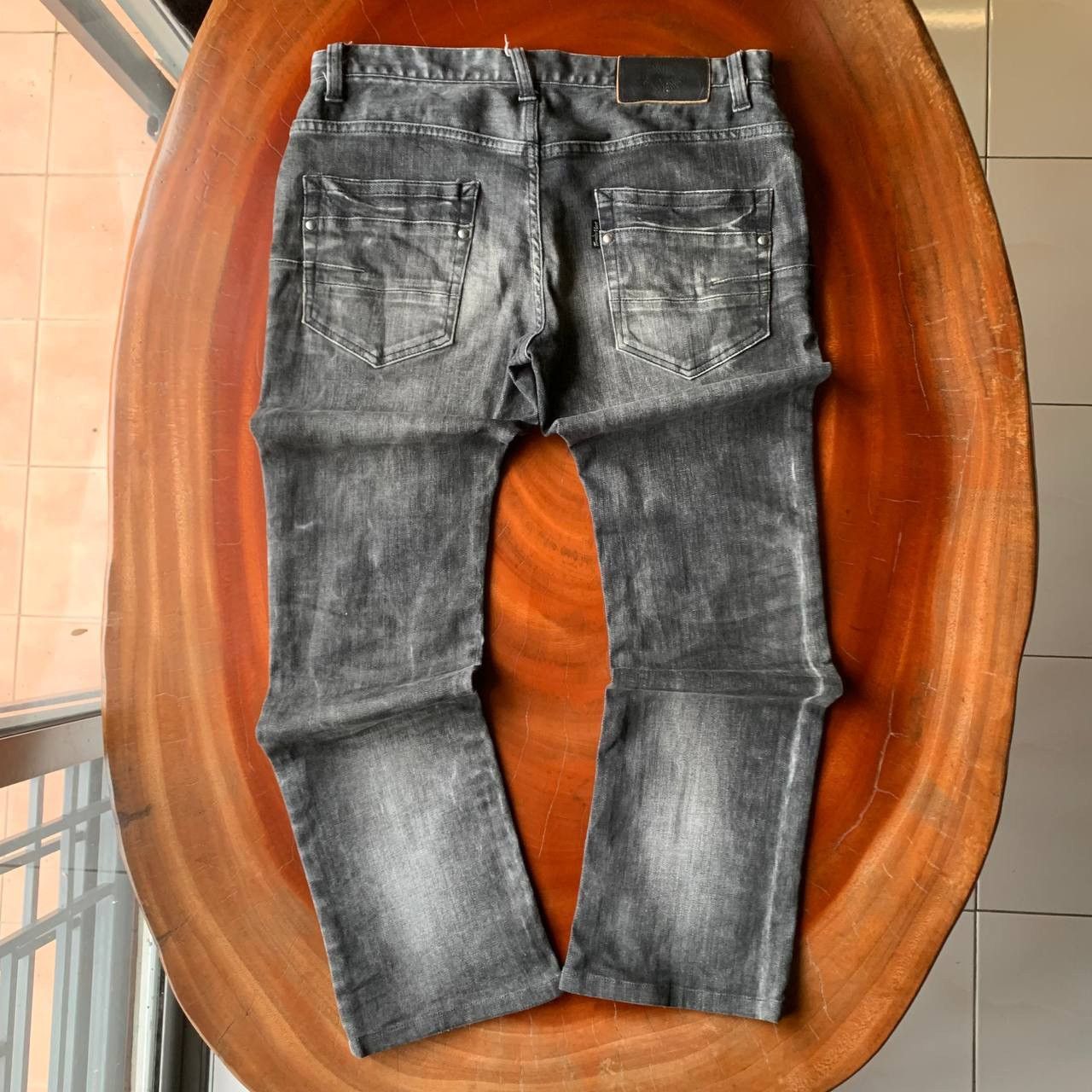 Tornado Mart 💥Archival💥 Tornado Mart Black Stone Washed Denim Pants Size US 33 - 2 Thumbnail