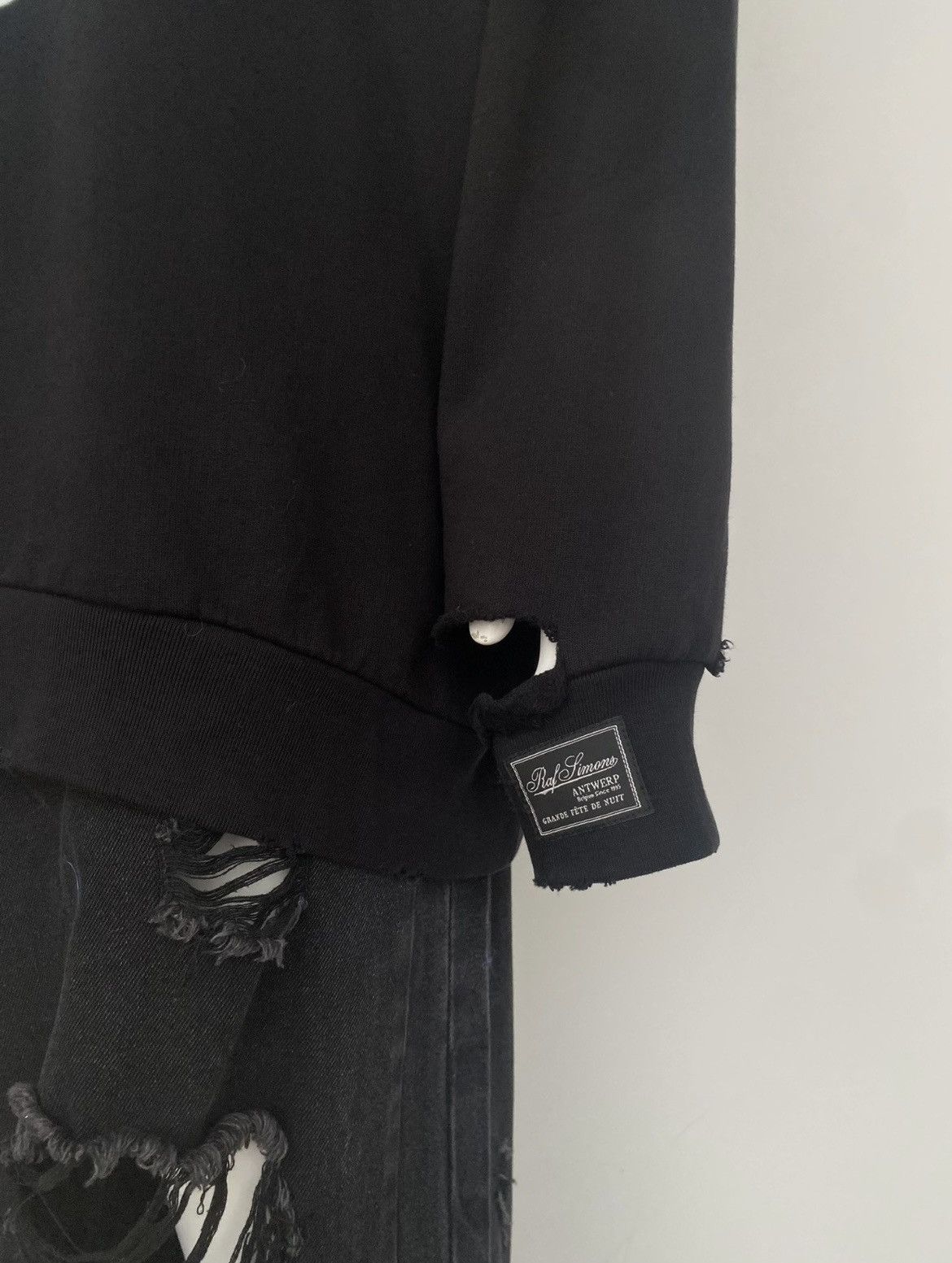 Raf Simons raf simons ghost face black vandalism sweatshirt Size US M / EU 48-50 / 2 - 8 Thumbnail