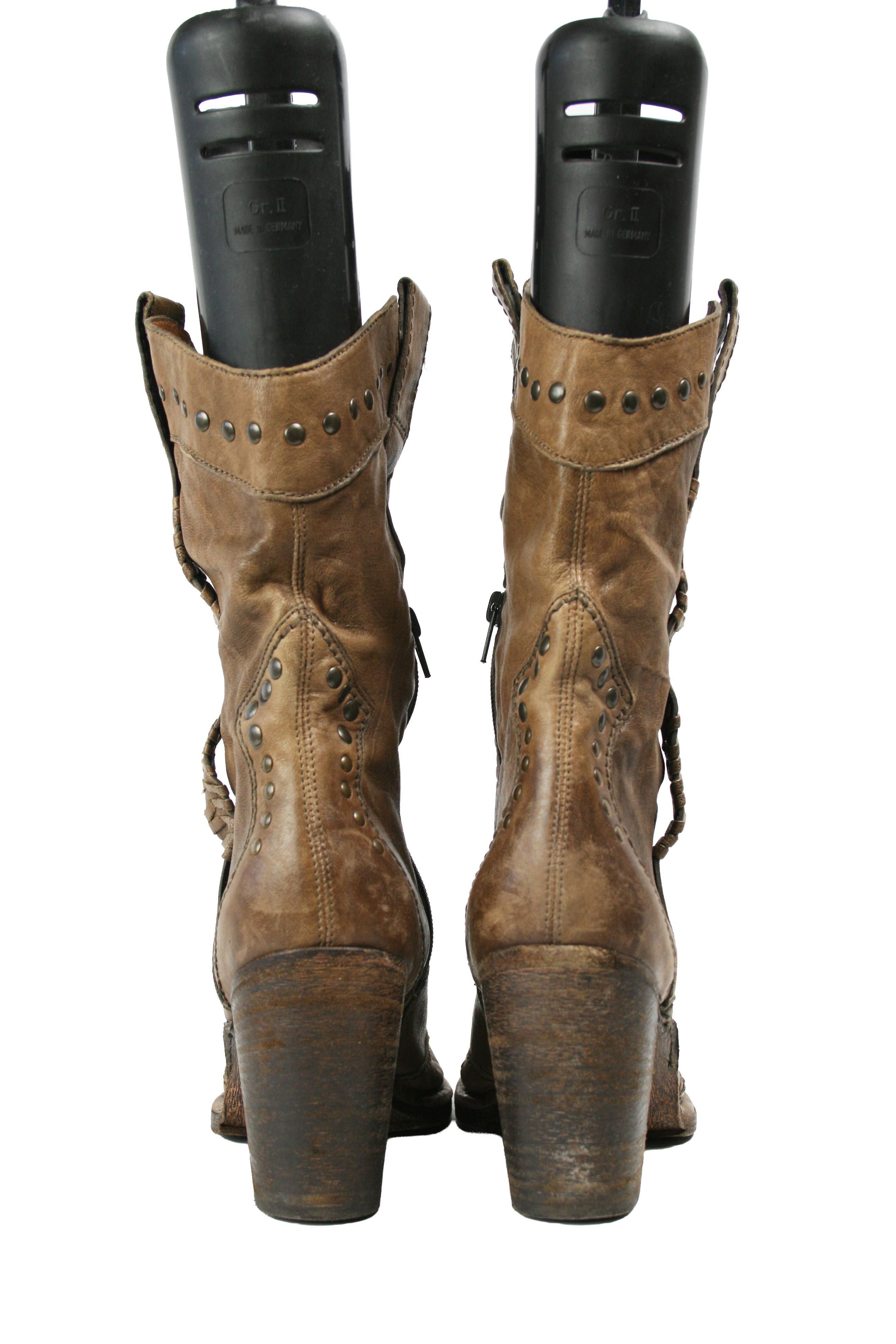 A.S.98 90S Airstep Rockstuds Sheriff Cowboy Western Boots Vintage Size US 11 / IT 41 - 10 Thumbnail