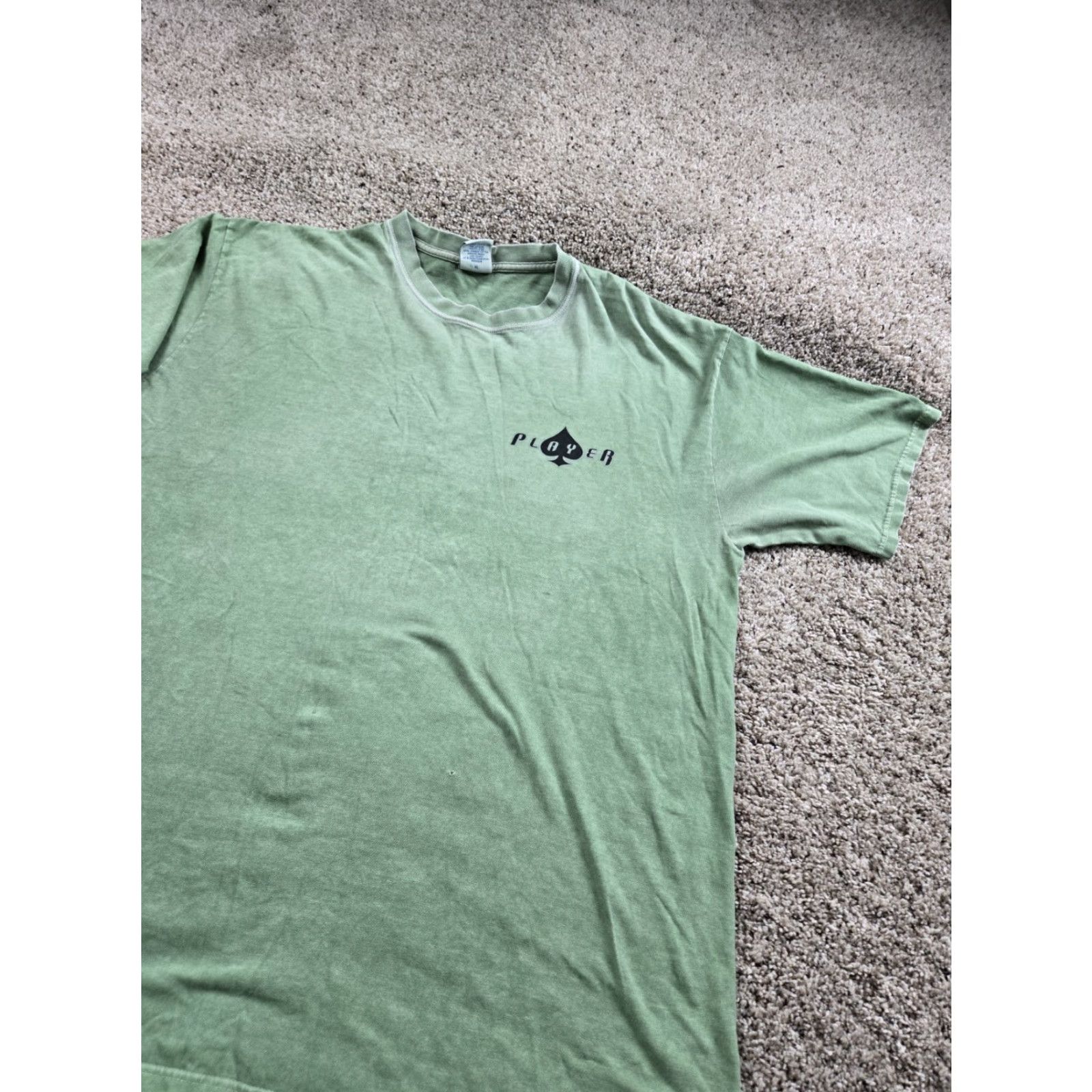 Vintage VINTAGE Crazy Shirts Shirt XL Men Green T-Shirt 2000s Poker Logo Graphic Print Short Sleeve Vintage Size US XL / EU 56 / 4 - 3 Thumbnail