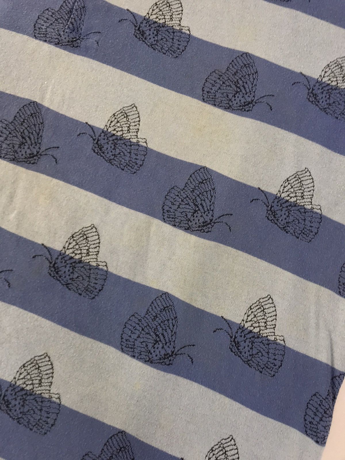 Christian Dior Monsieur 90s Christian Dior Monsieur Striped Butterfly Blue Polo Tee Size US XL / EU 56 / 4 - 12 Thumbnail