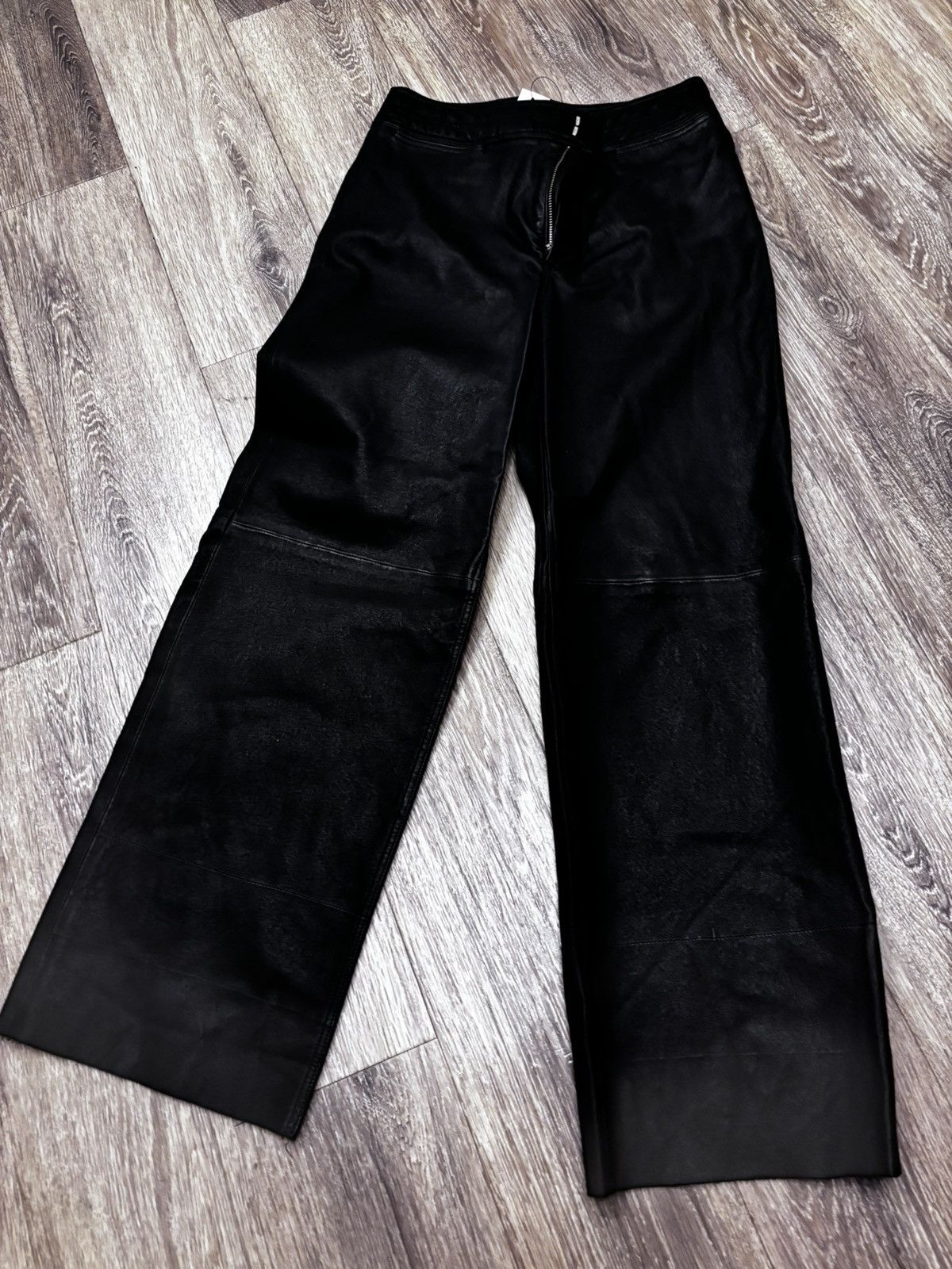 Apiece Apart Monterey Leather Straight-Leg Pants Size 26" / US 2 / IT 38 - 3 Thumbnail