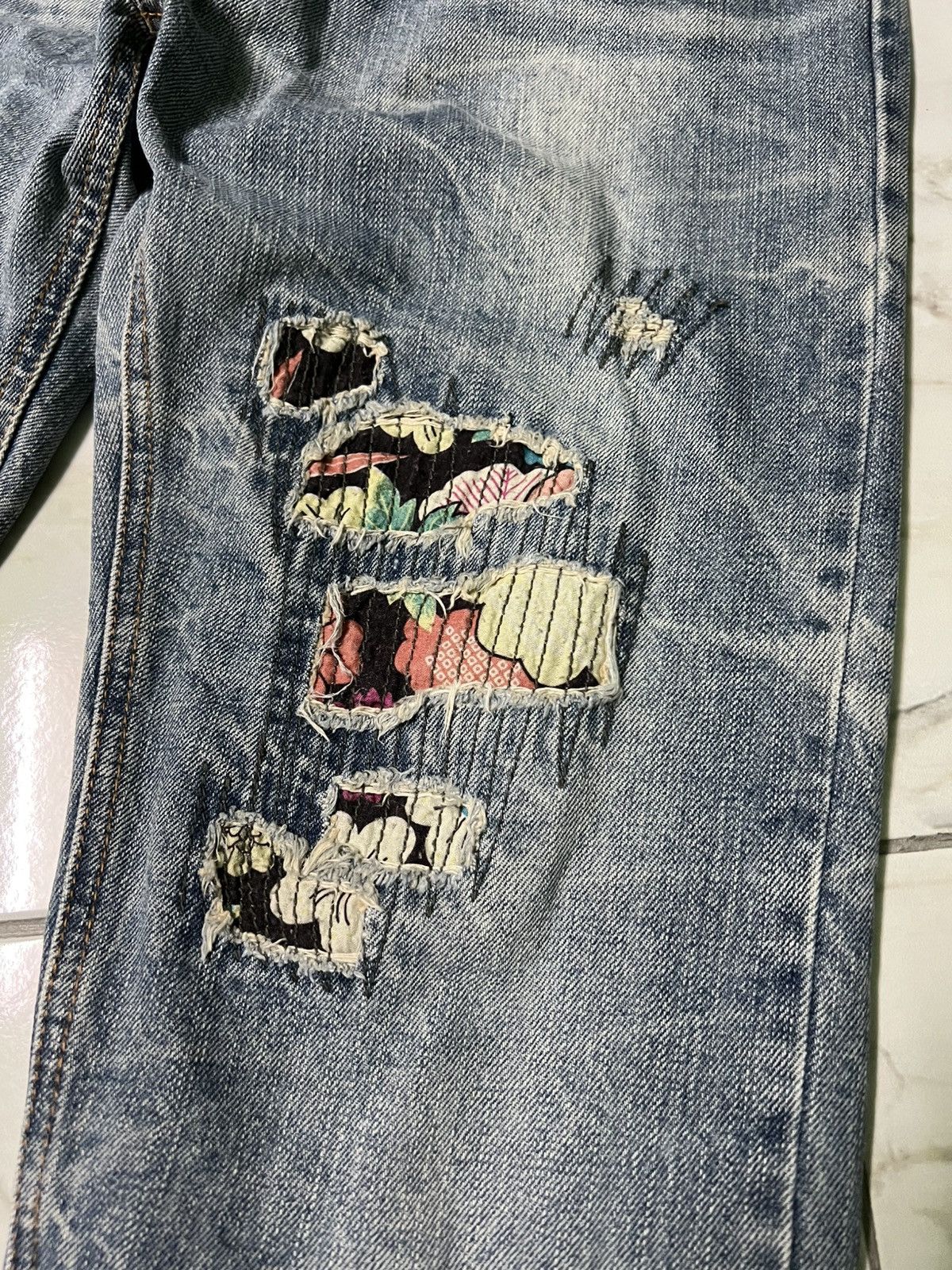 If Six Was Nine × Japanese Brand VINTAGE 90’S STYLE ART JAPAN DISTRESS JEAN Size US 31 - 7 Thumbnail