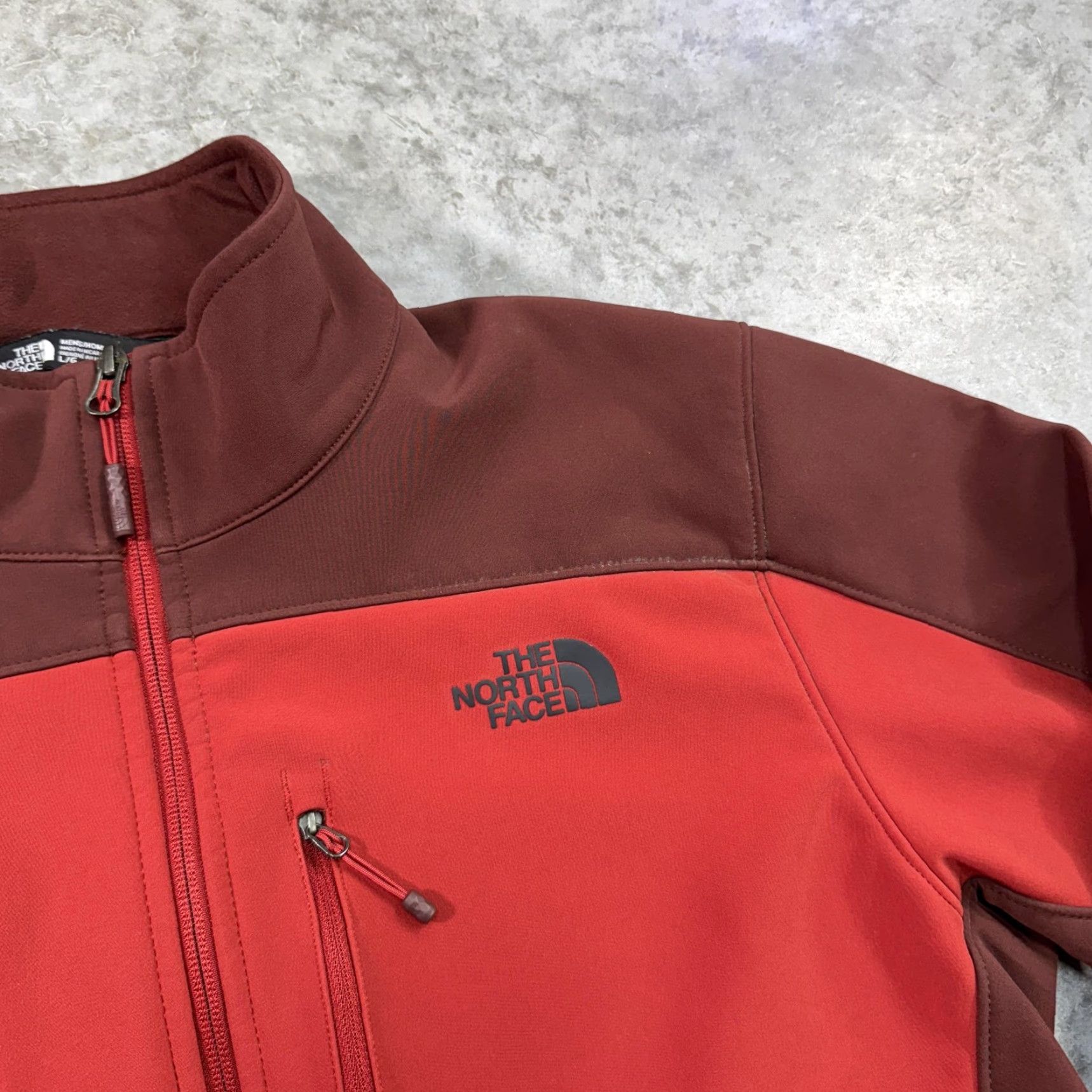 The North Face The North Face Jacket Mens Large Red Softshell Full Zip Outdoor Hiking Windbreaker Size US L / EU 52-54 / 3 - 2 Thumbnail
