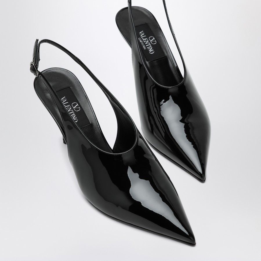 Valentino o1d2blof1024 Leather Slingback in Black Size US 8 / IT 38 - 5 Thumbnail