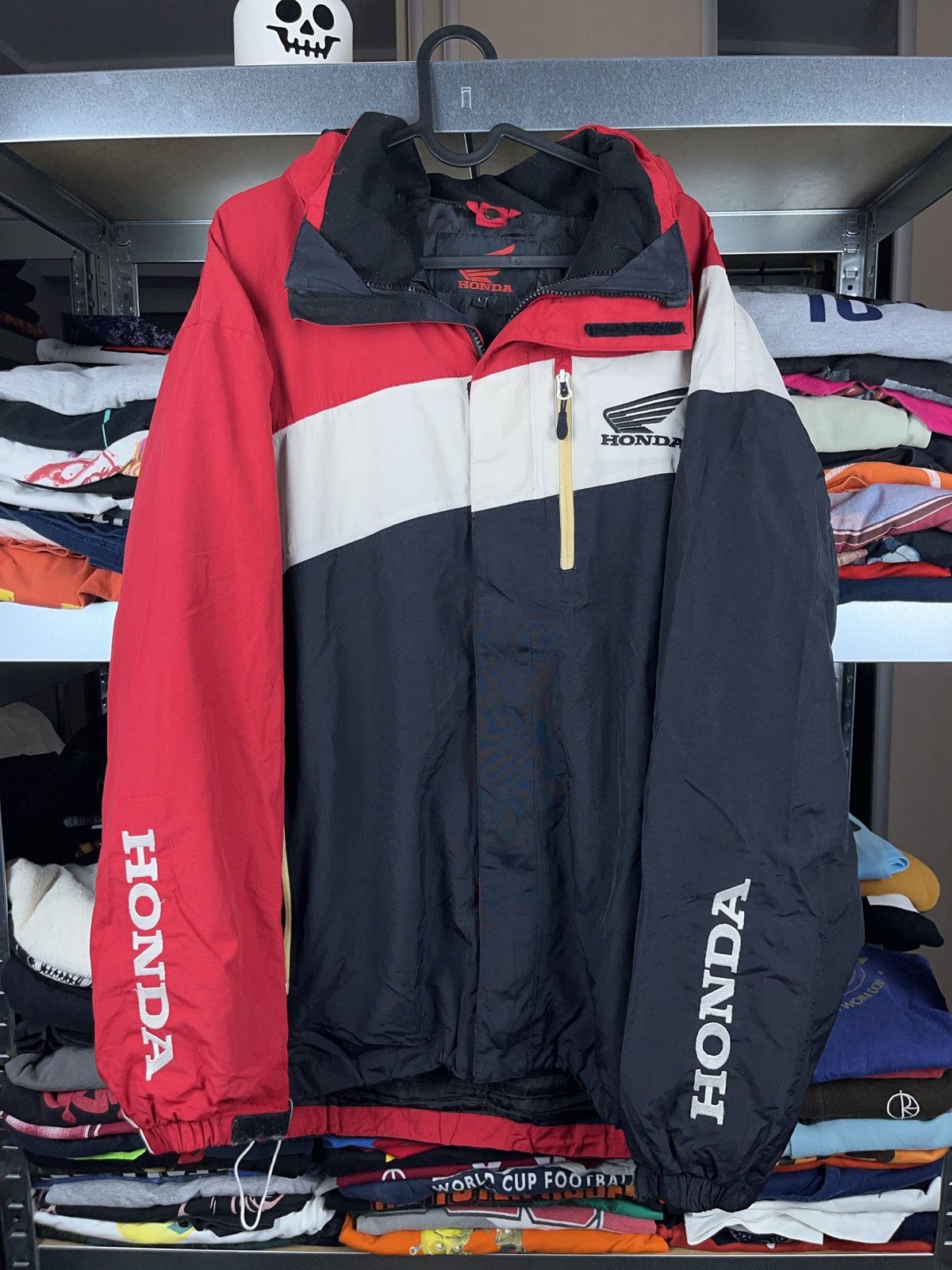 Honda × Japanese Brand Honda y2k racing moto style multi logo zip jacket vintage Size US L / EU 52-54 / 3 - 1 Thumbnail