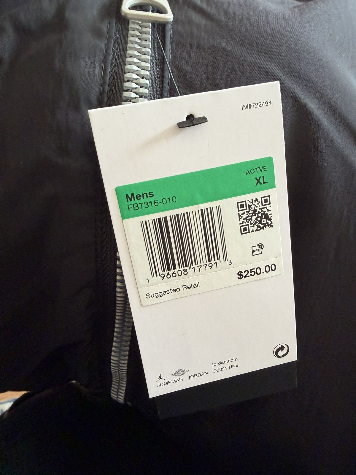 Jordan Brand Jordan Essentials Black Jacket Size US XL / EU 56 / 4 - 7 Thumbnail
