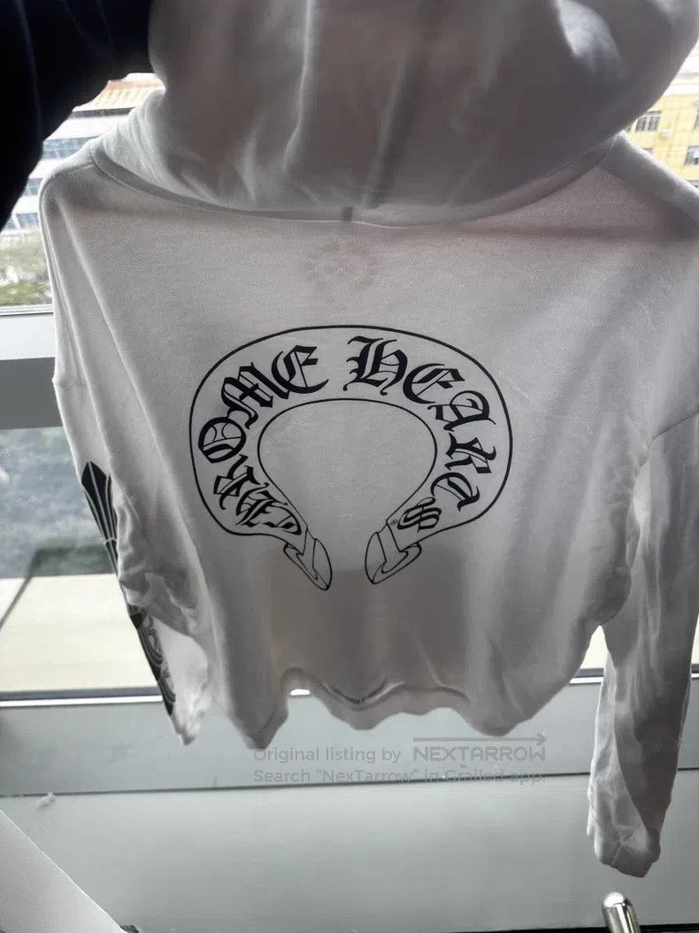 Chrome Hearts CHROME HEARTS Size L Horseshoe unicorn arm white hoodie Size US L / EU 52-54 / 3 - 1 Thumbnail