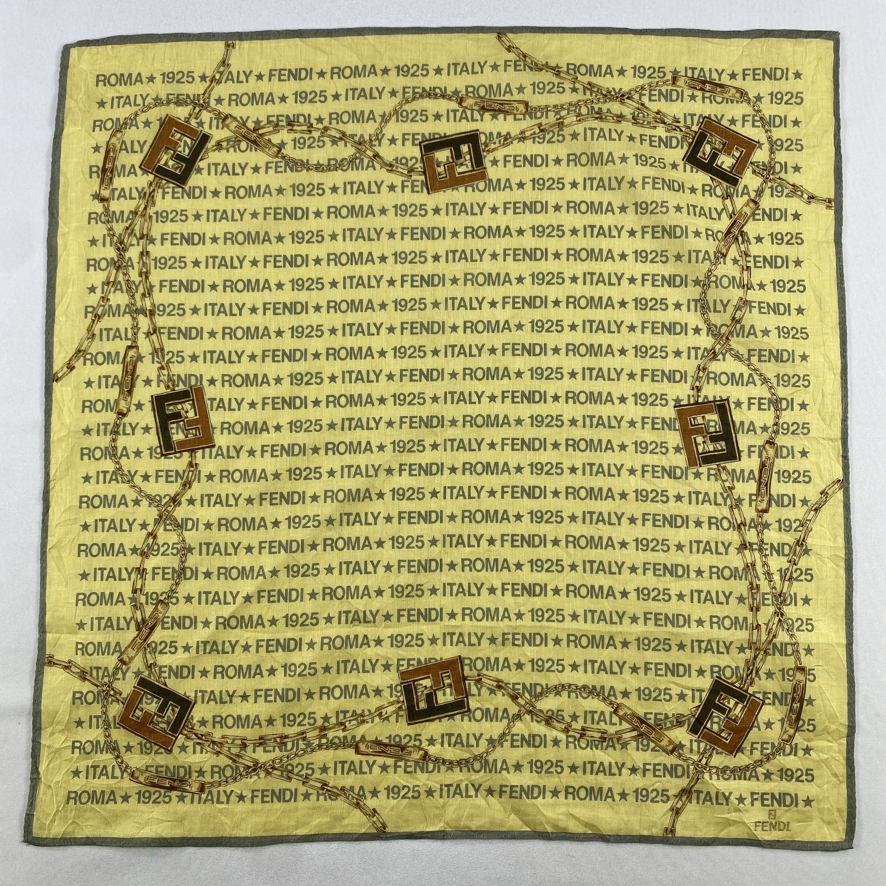 Vintage Fendi Bandana/ Handkerchief / Neckerchief Size ONE SIZE - 3 Thumbnail