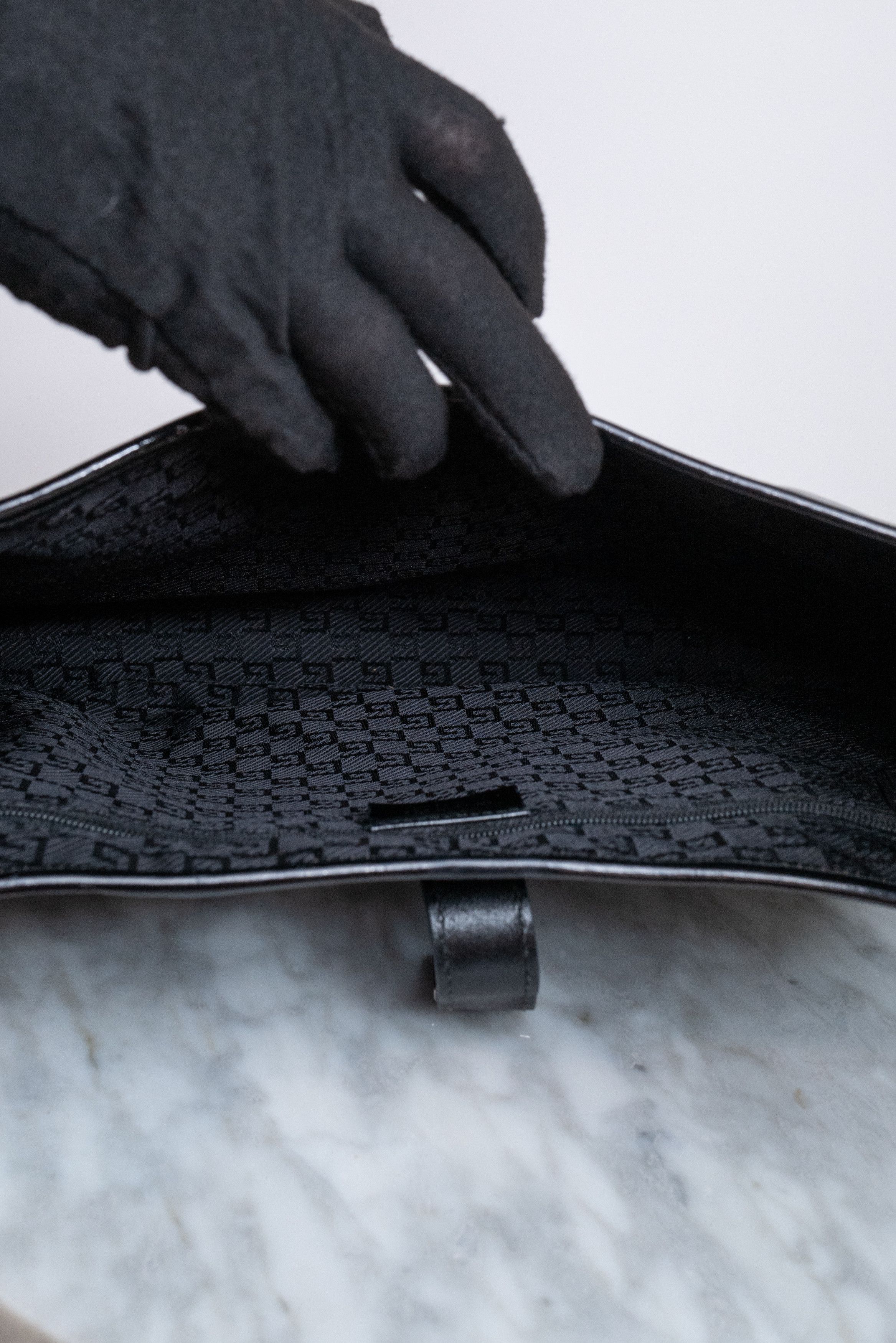 Gucci Black Patent Leather Vintage Gucci Jackie Bag Size ONE SIZE - 6 Thumbnail