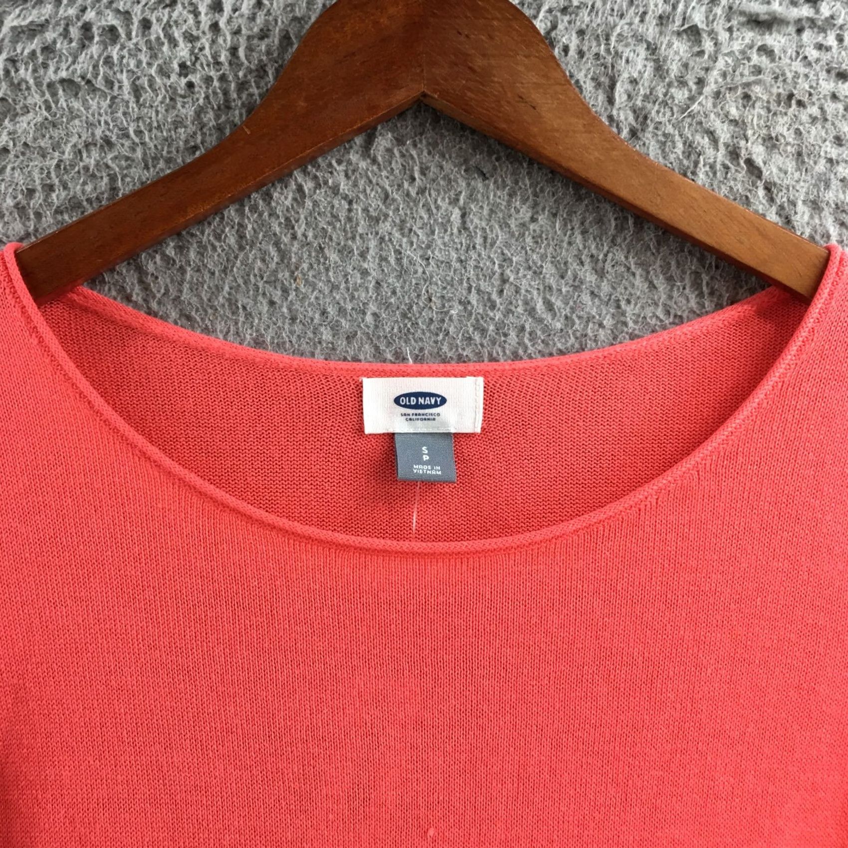 Old Navy Old Navy Womens S Coral Cotton Blend Crew Neck Long Sleeve Sweater Casual NEW Size S / US 4 / IT 40 - 3 Thumbnail