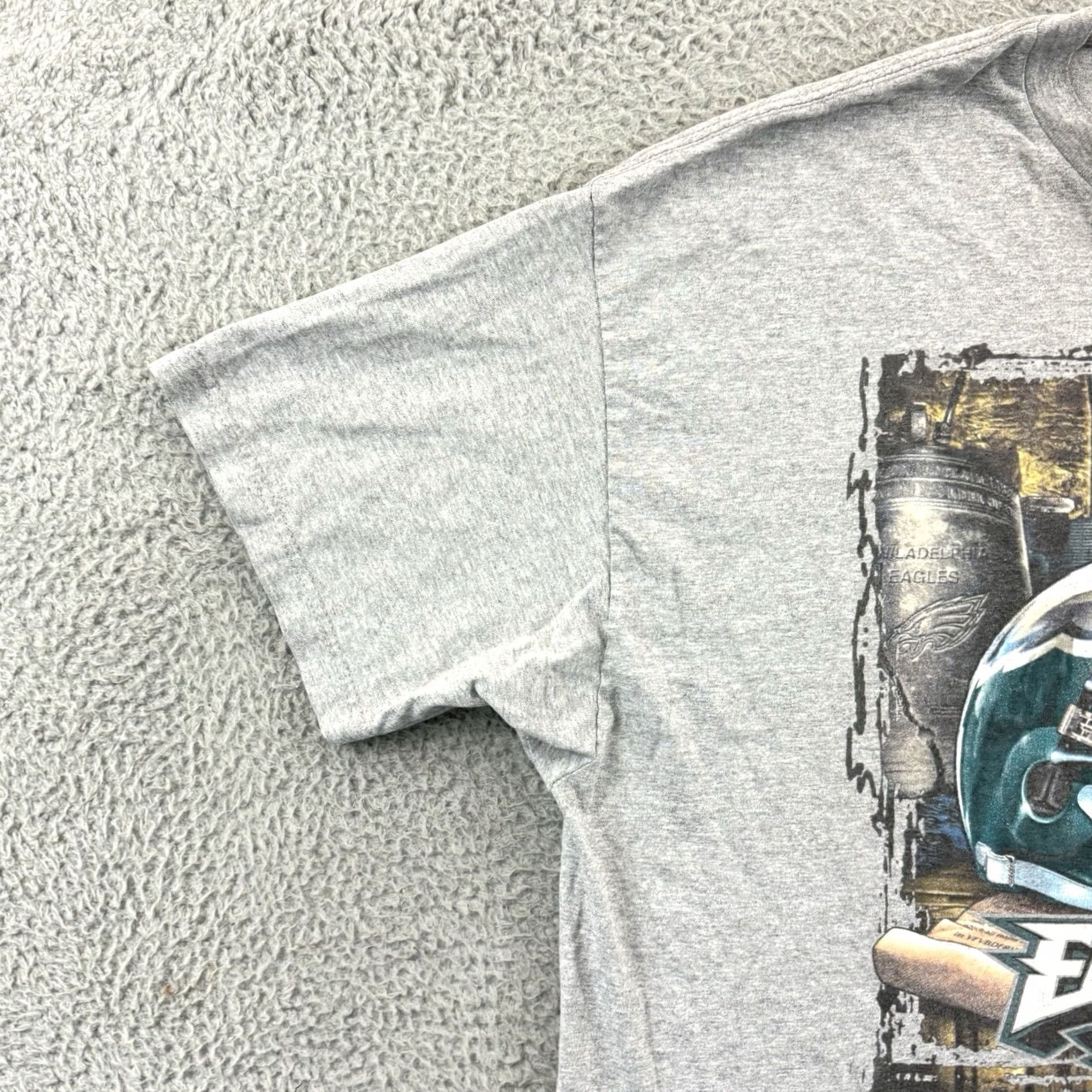 NFL VINTAGE NFL Philadelphia Eagles Shirt Mens 2XL Gray Short Sleeve T-Shirt Football Fans 90s Mens Size US XXL / EU 58 / 5 - 4 Thumbnail