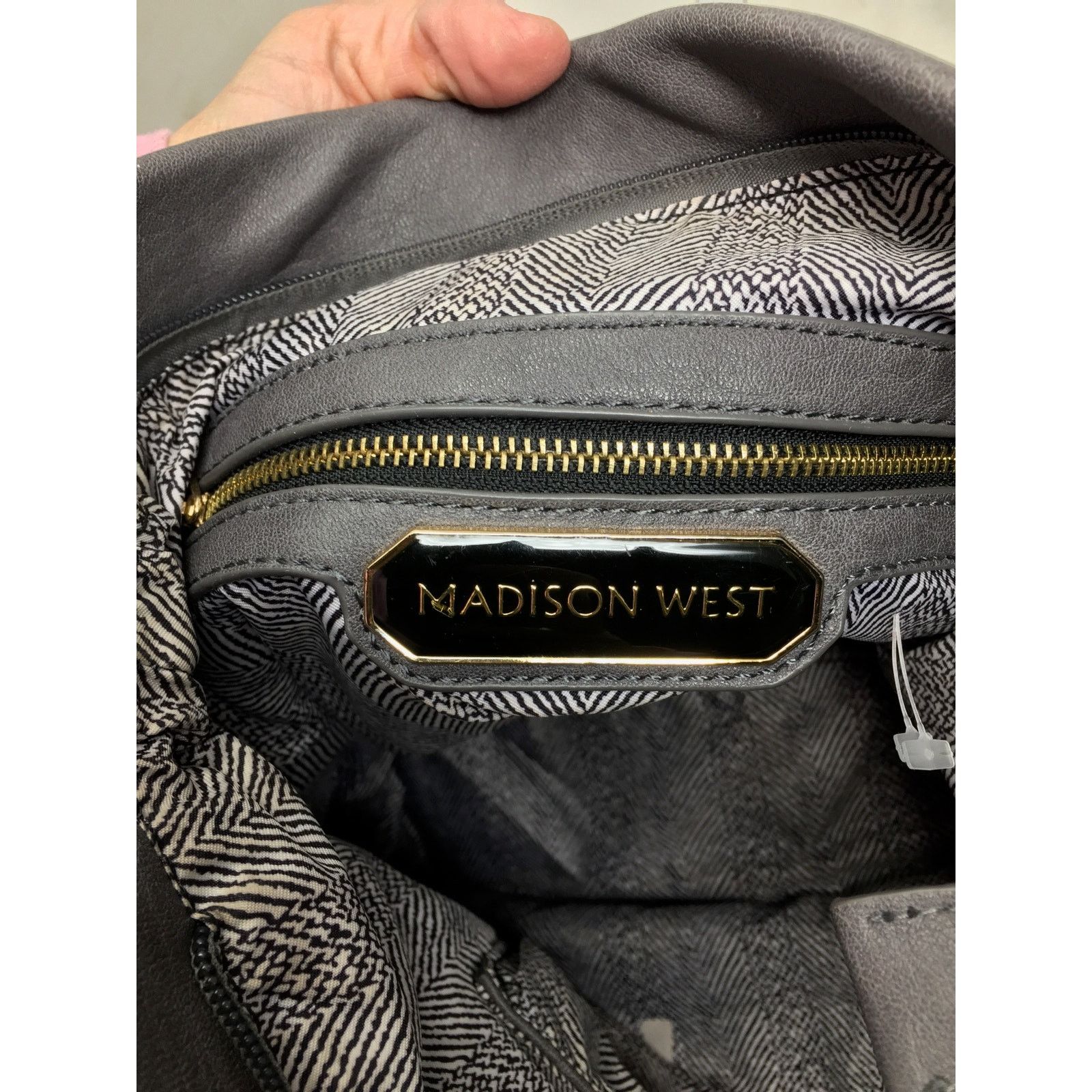 Other Madison West Distressed Gray Hobo Bag Size ONE SIZE - 9 Thumbnail