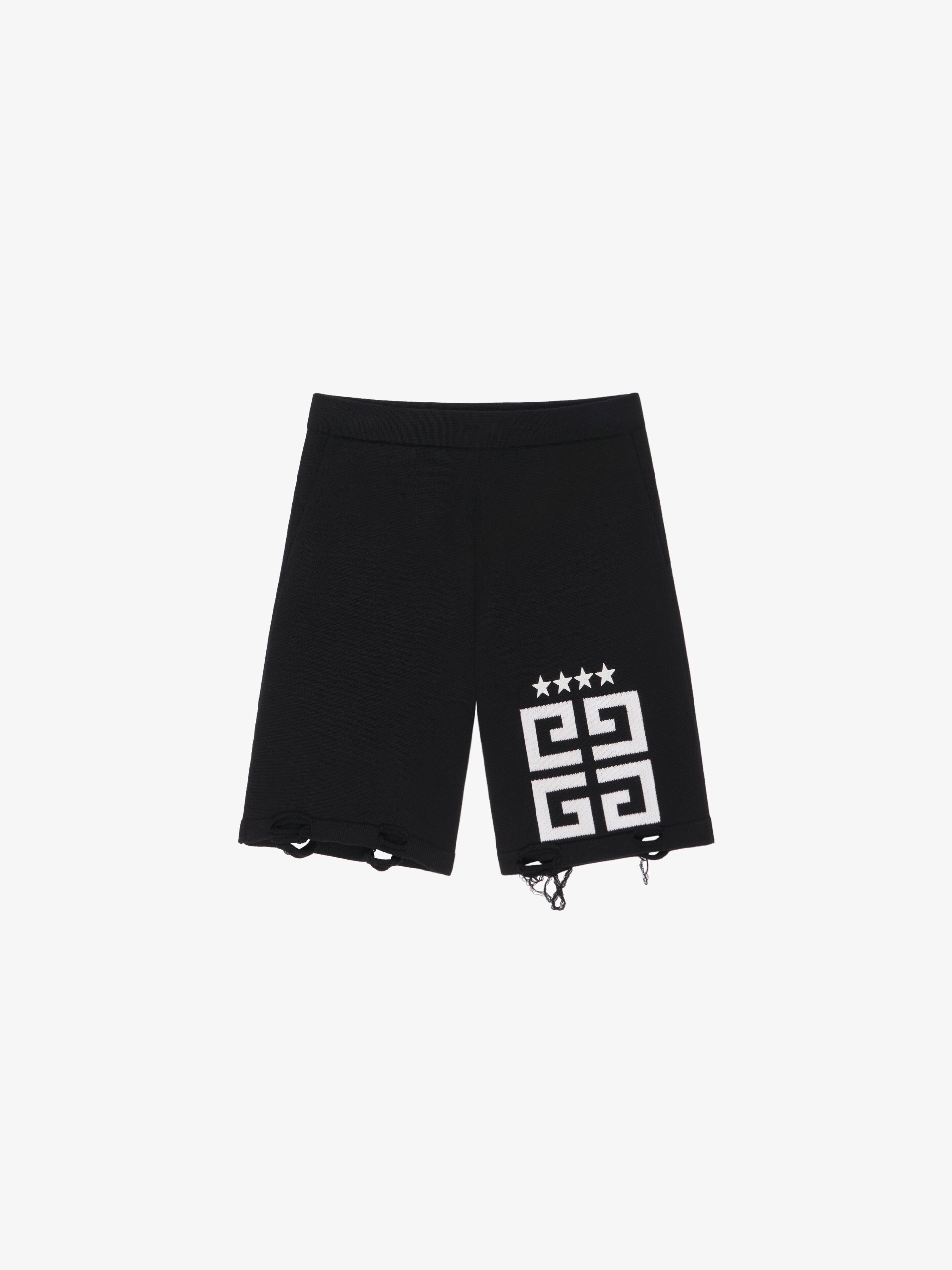 Givenchy o1mle0226 4G Stars knit Bermuda Shorts in Black Size US 32 / EU 48 - 1 Thumbnail