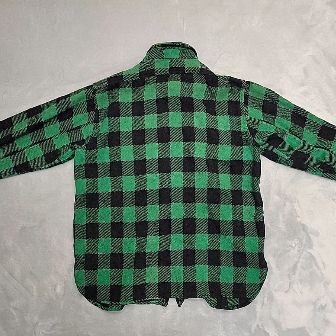 Vintage VTG Frost Proof Shirt Jacket Mens 16 Green Buffalo Plaid Wool Over Shirt Logger Size US M / EU 48-50 / 2 - 7 Thumbnail