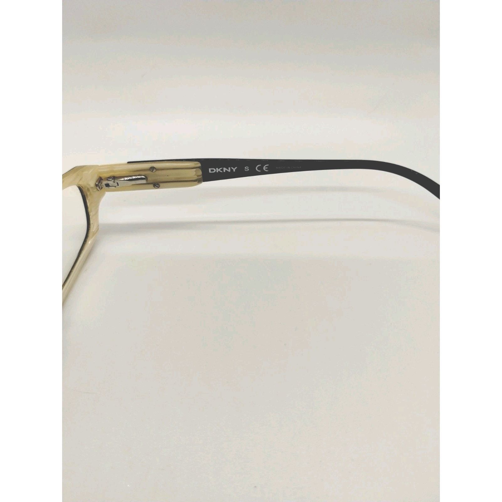 DKNY DKNY DY 4589 3191 Eyeglasses Frames Womens Black Ivory Size ONE SIZE - 5 Thumbnail