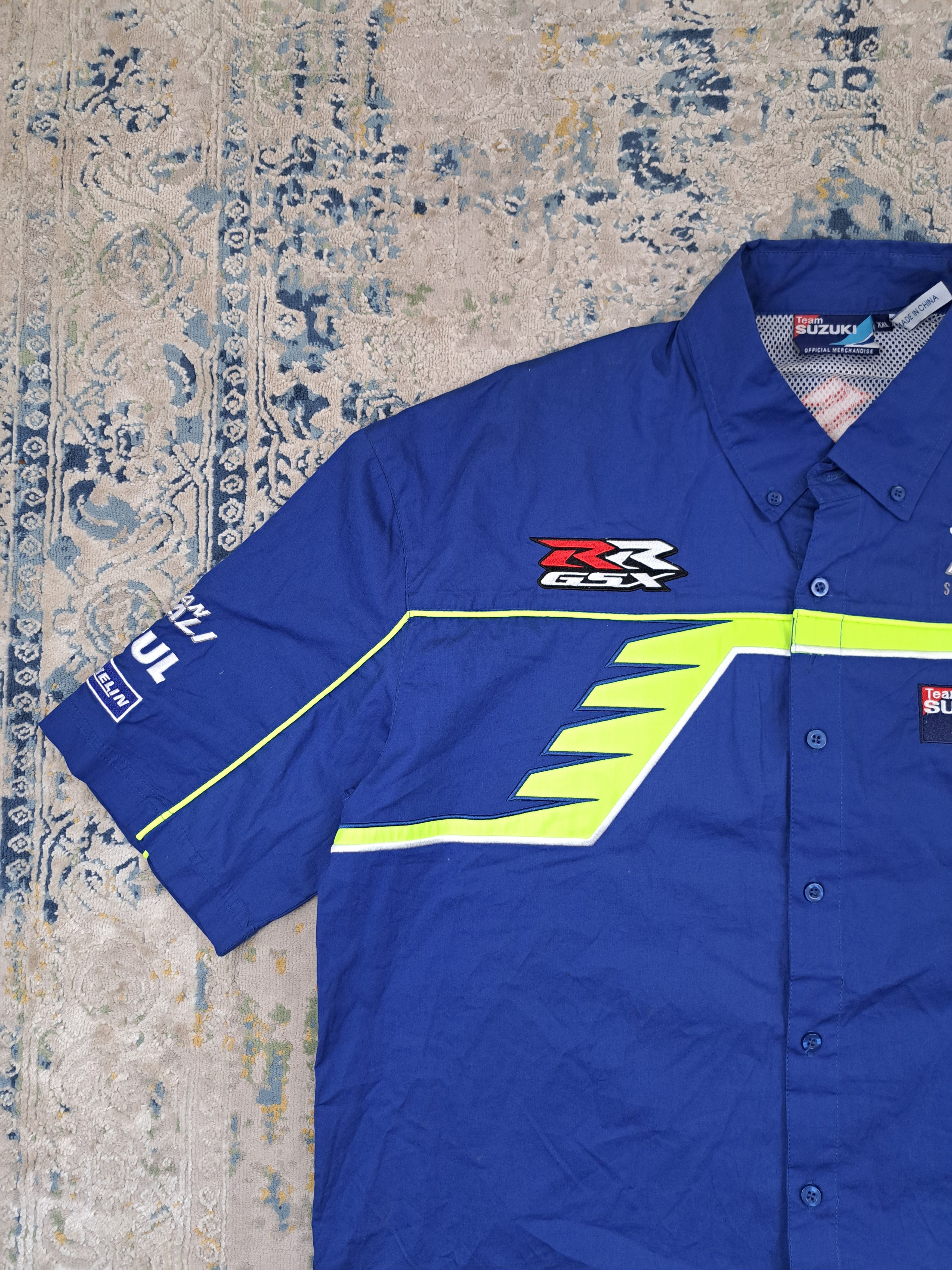 Vintage Vintage y2k Suzuki Racing Team Button Up Shirt Moto Size US XL / EU 56 / 4 - 6 Thumbnail