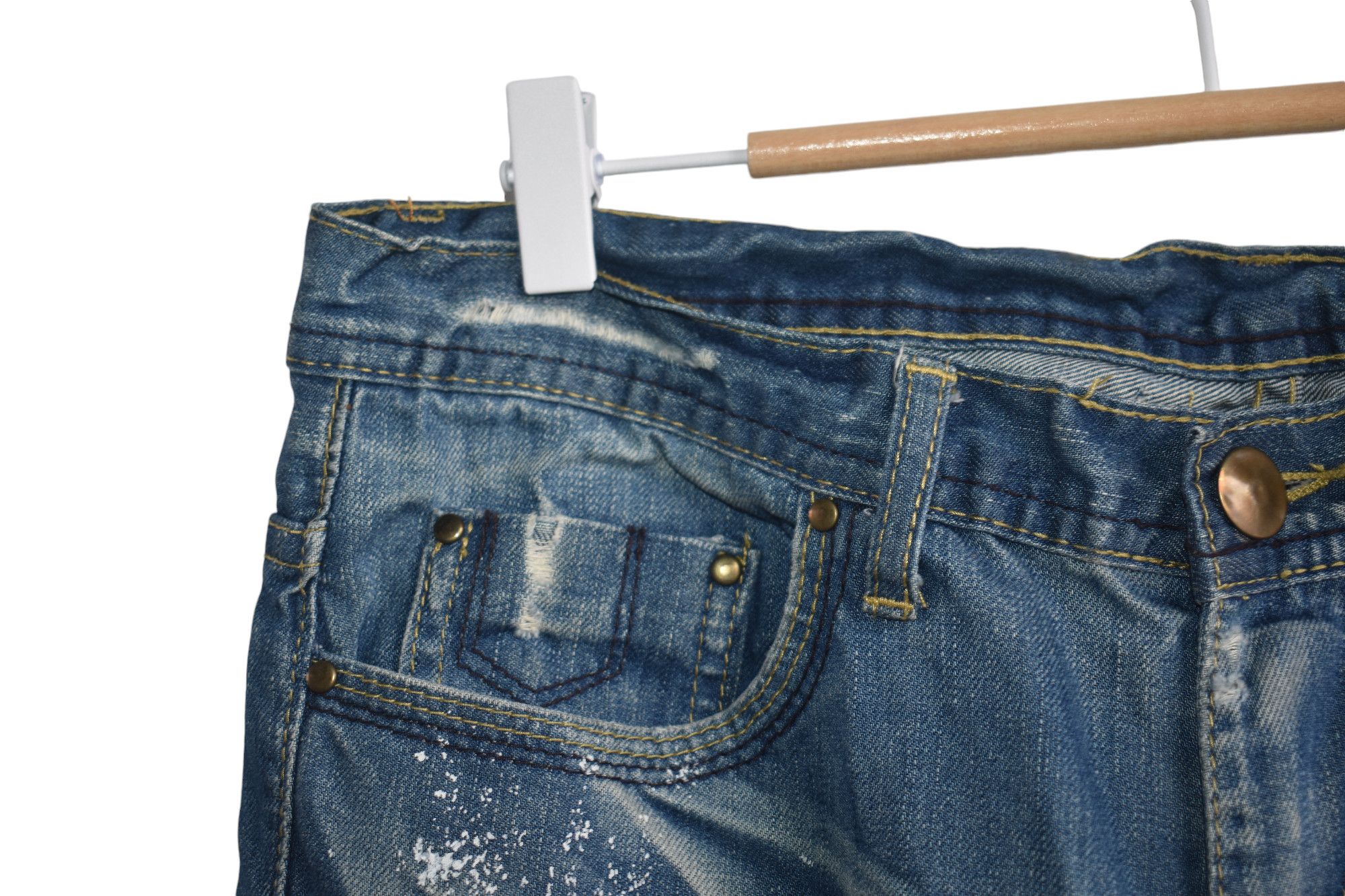 Black Barrett × Neil Barrett Distress Faded! Neil Barrett Denim Jeans Pants W33 Size US 33 - 4 Thumbnail