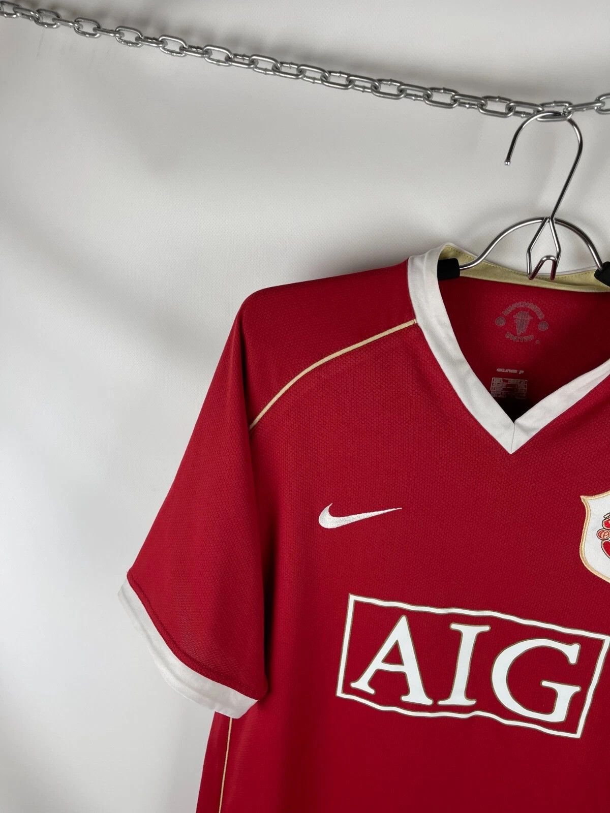 Nike Nike Manchester United 2006 2007 home soccer jersey football Size US L / EU 52-54 / 3 - 2 Thumbnail