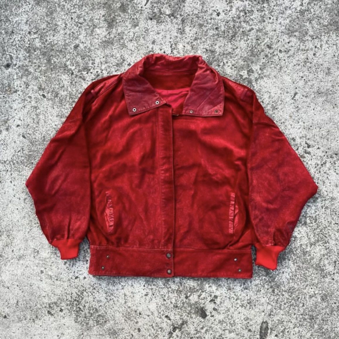 Vintage Red Leather Jacket Vintage Size US L / EU 52-54 / 3 - 1 Thumbnail