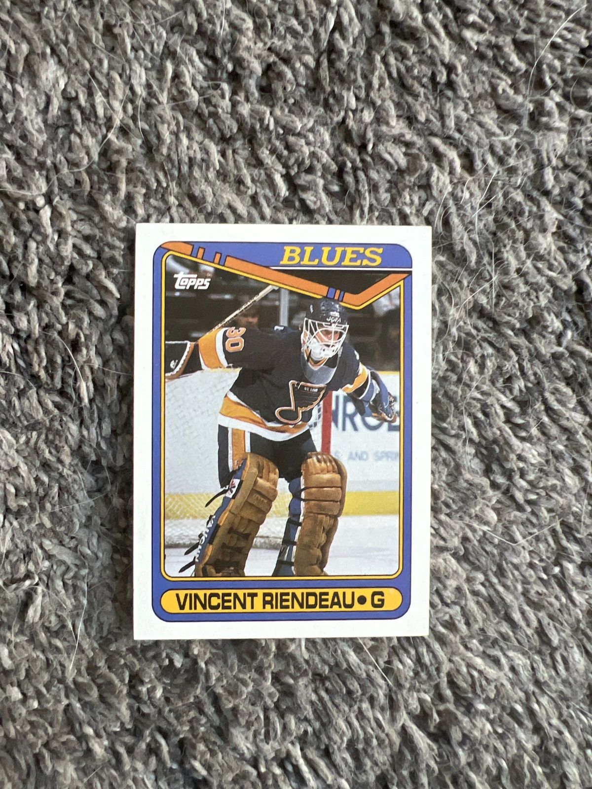 NHL 1990 Topps #177 Vincent Riendeau Card Size ONE SIZE - 1 Thumbnail