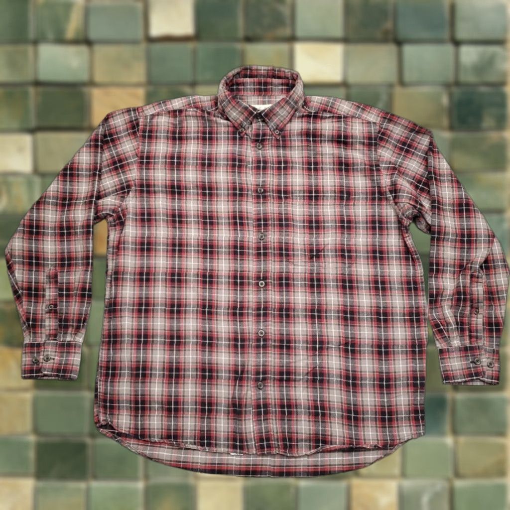 Vintage Cabela's Flannel Shirt Men L Plaid 100% Cotton Button Down Outdoors Classic Cabin, Red, Cotton, Button-Up, Long Sleeve, Casual, Workwear, 1900s? Size US L / EU 52-54 / 3 - 1 Thumbnail