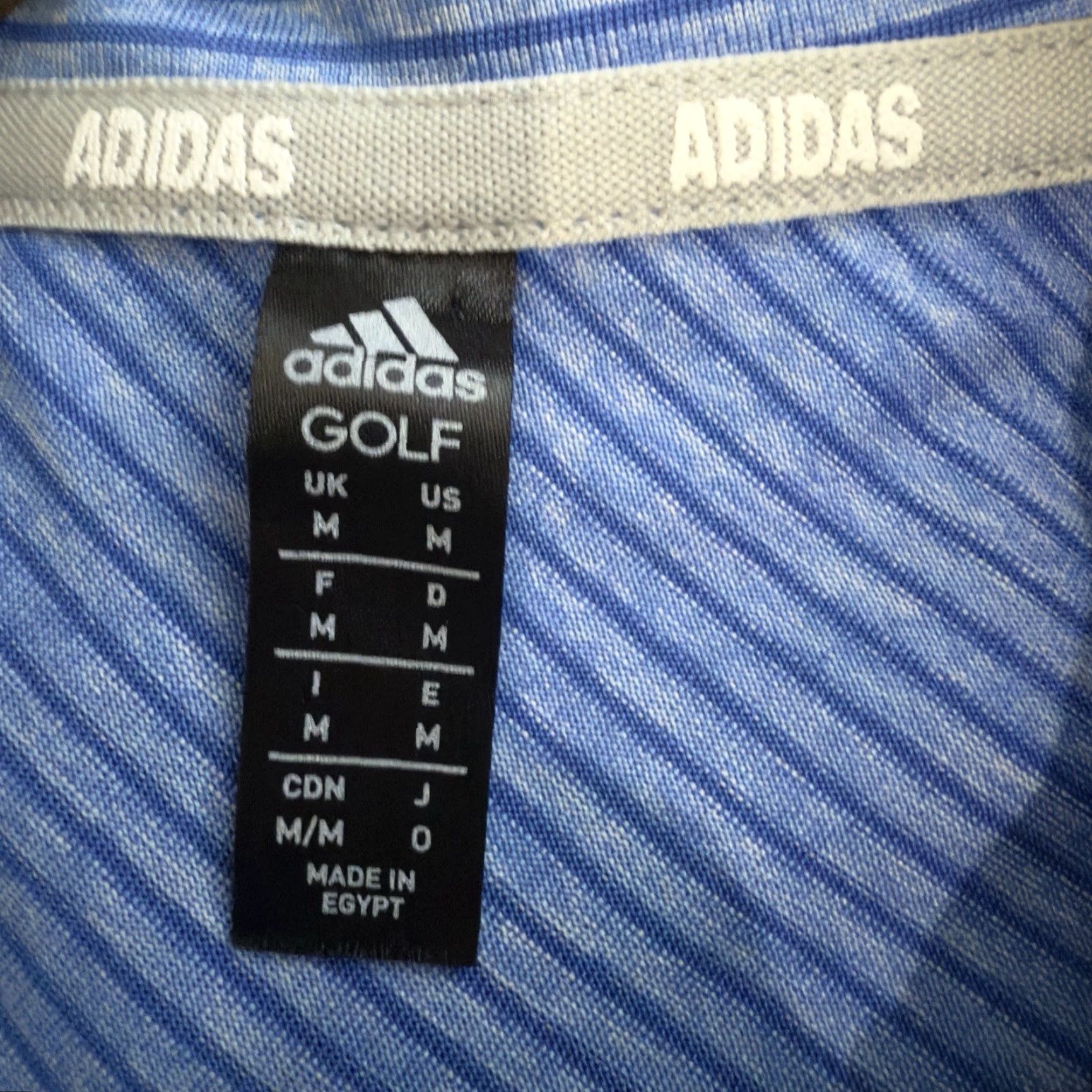 Adidas Adidas Golf Polo Shirt Mens M Athletic Blue Shirt Size US M / EU 48-50 / 2 - 4 Thumbnail