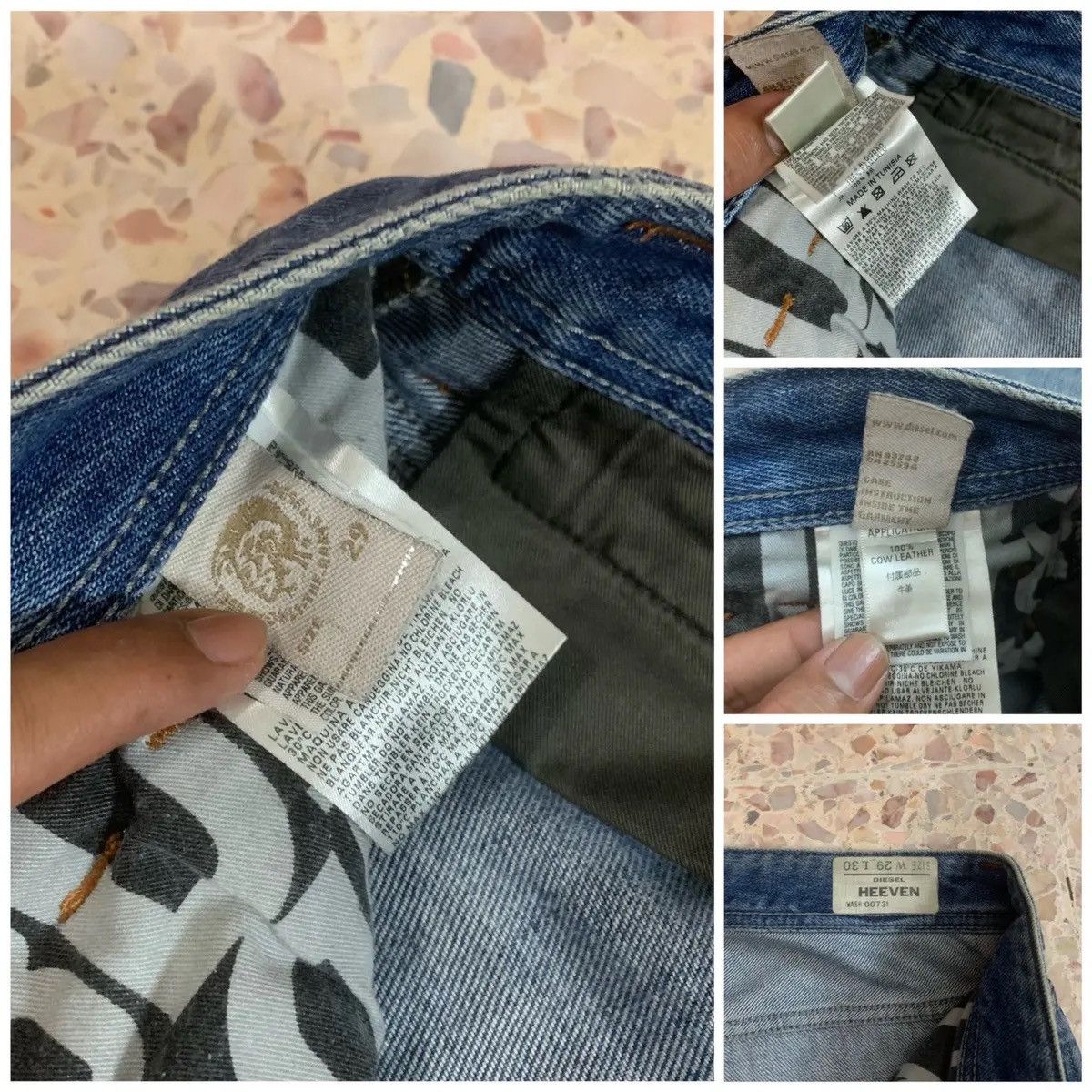 Vintage Vintage Diesel Industry Jeans 30x30 Distresses Denim Pants Size US 30 / EU 46 - 13 Thumbnail