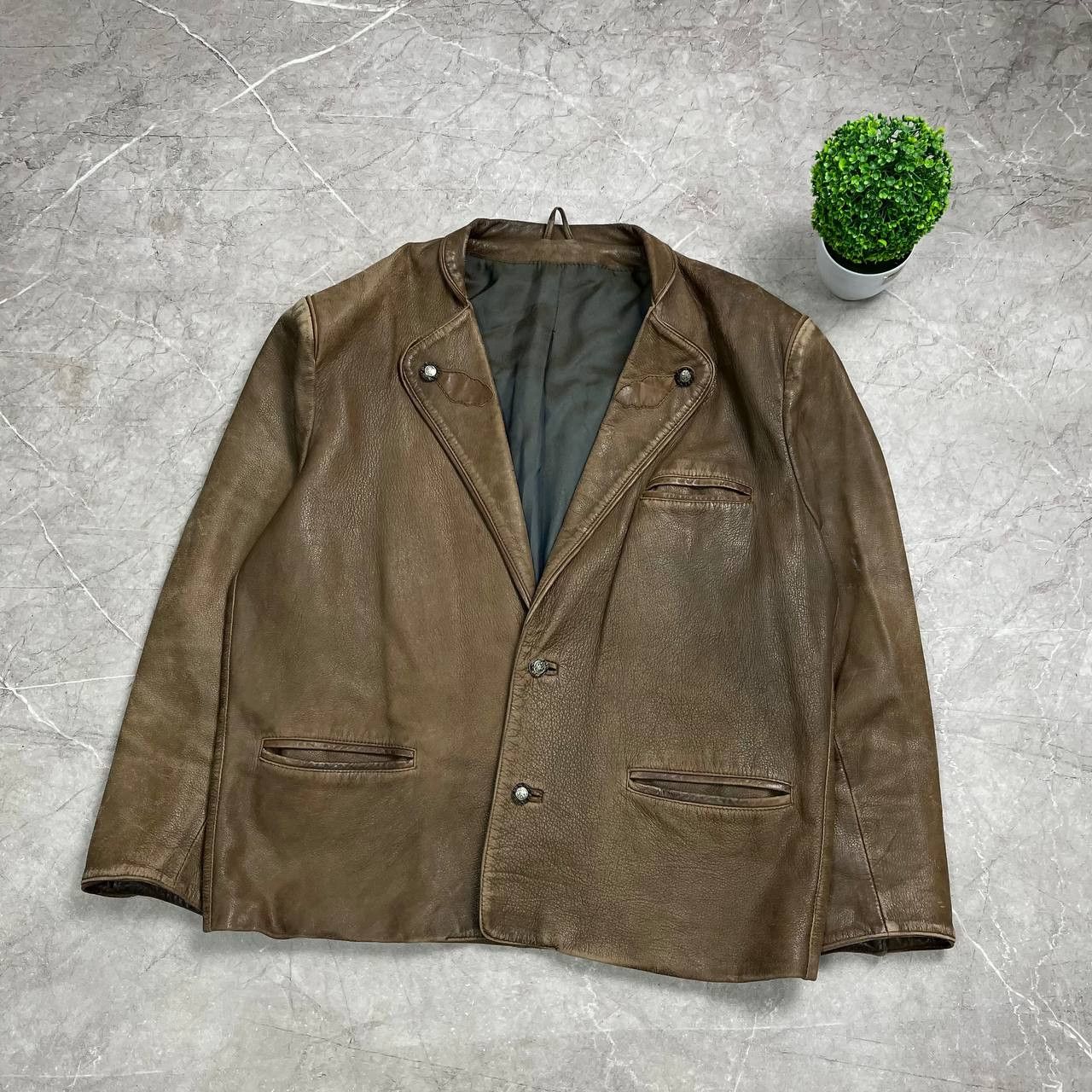 Japanese Brand Vintage Y2K Avant Gard Leather Jacket Opium Rare 90s Casual Size US XL / EU 56 / 4 - 5 Thumbnail