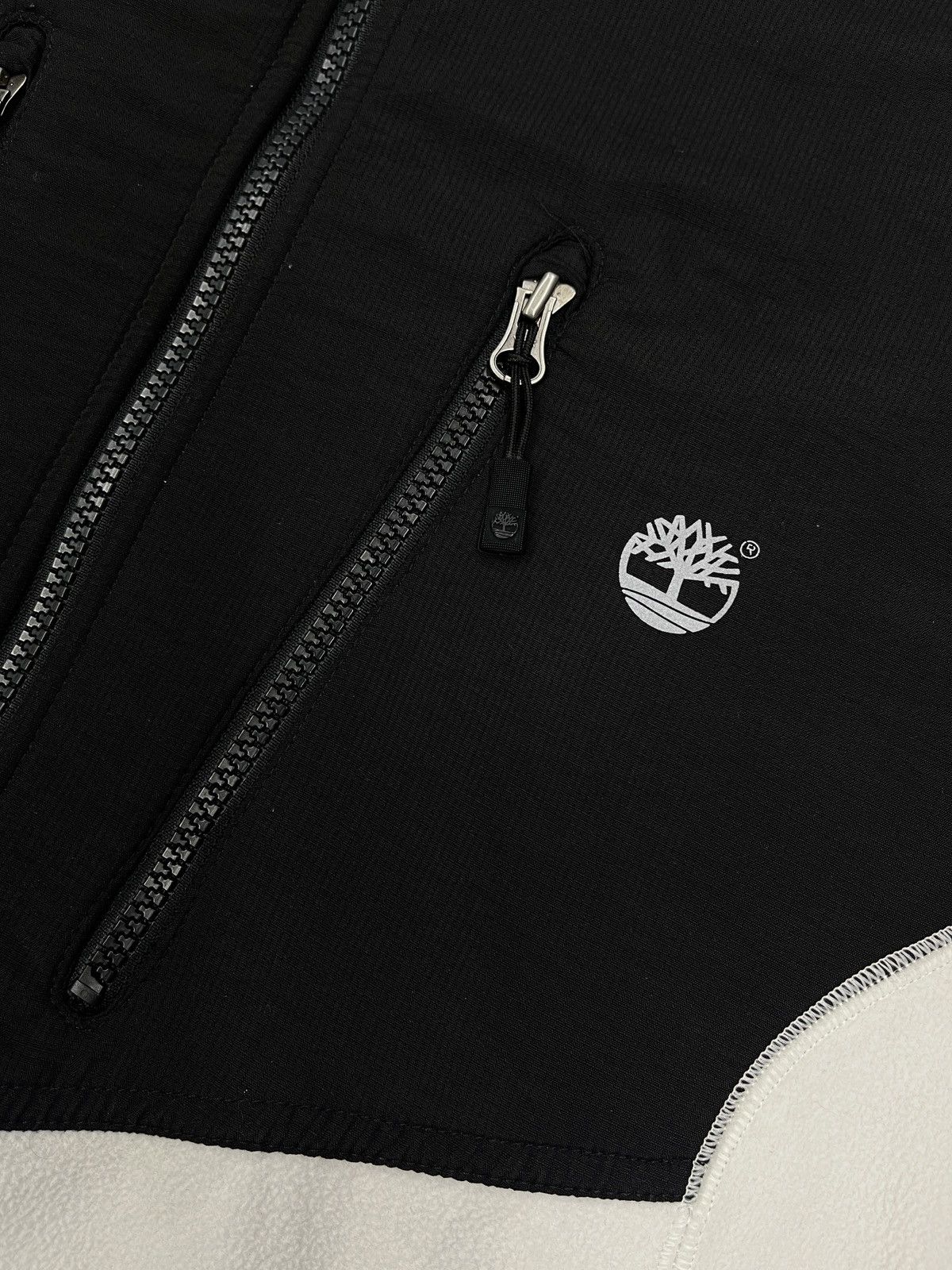 Timberland Mens Timberland Fleece Jacket Black/White Outdoor Gorpcore Size US XL / EU 56 / 4 - 5 Thumbnail