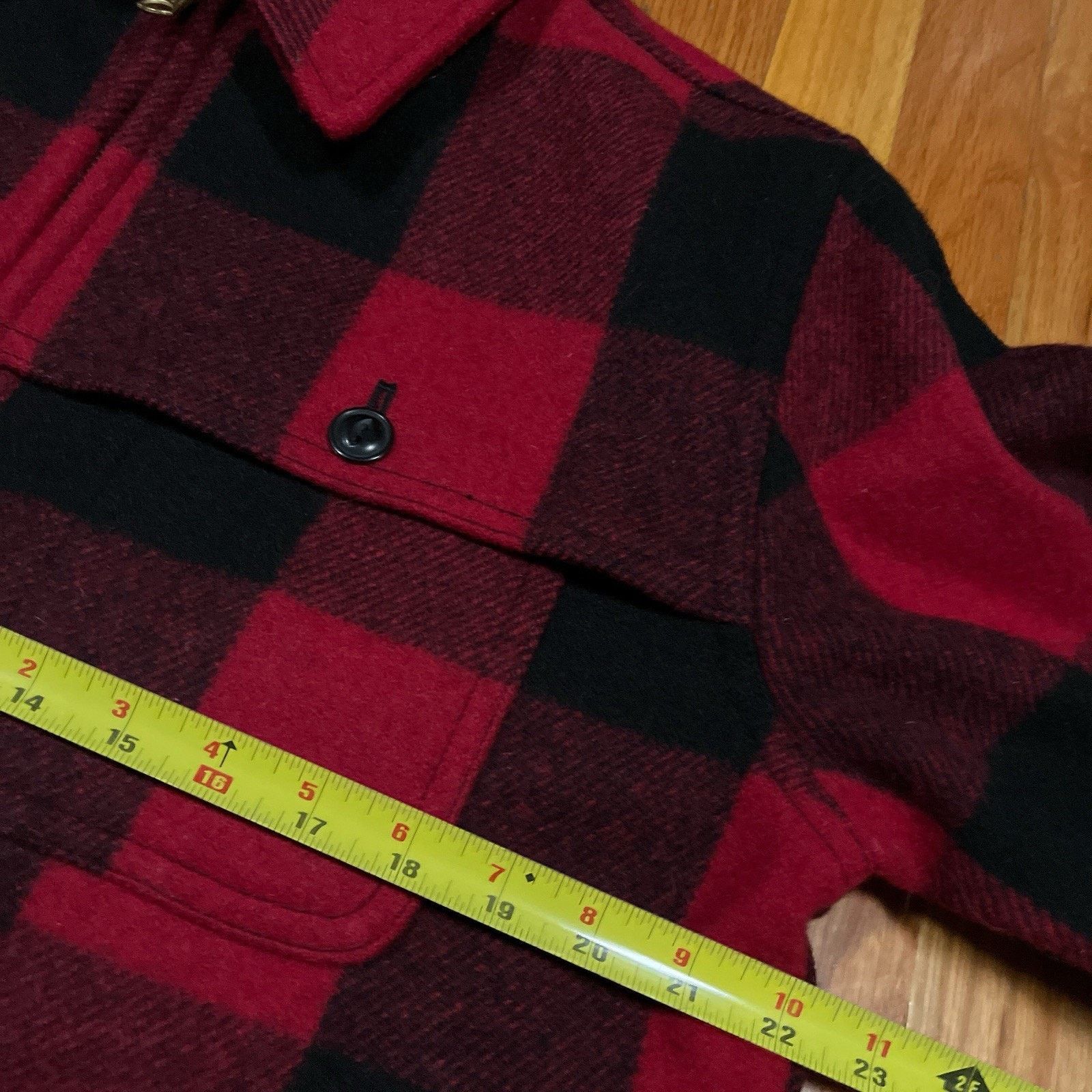L.L. Bean LL Bean Archive Stag Jacket Wool Blend Red Buffalo Plaid Size US M / EU 48-50 / 2 - 5 Thumbnail