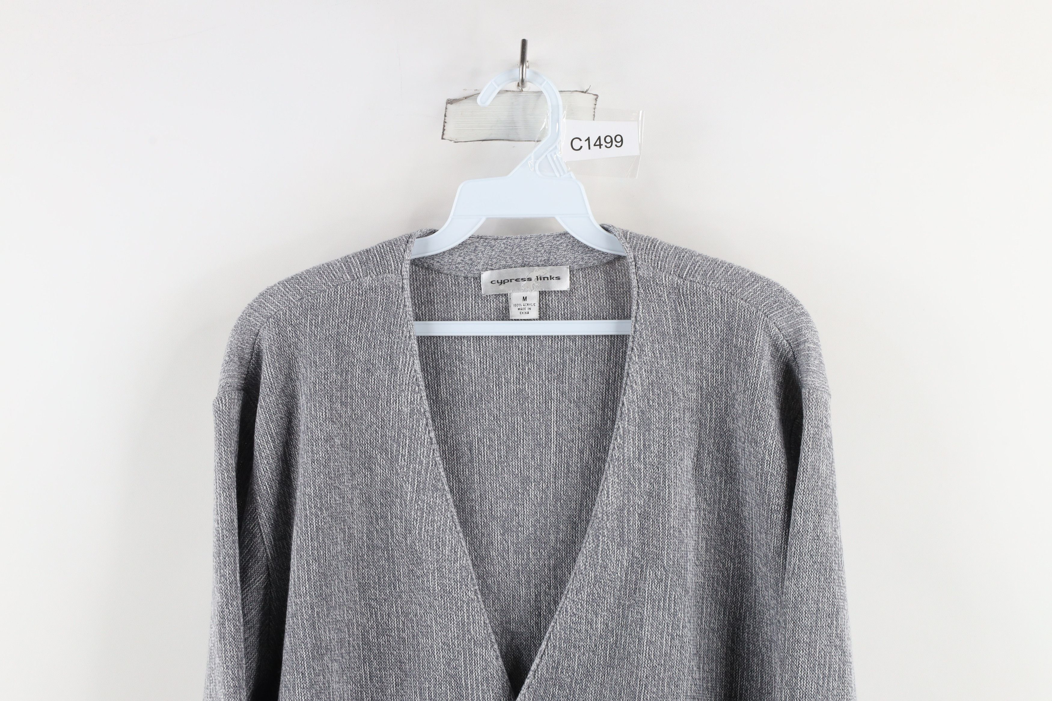 Vintage Vintage 90s Streetwear Kurt Cobain Cardigan Sweater Gray Size US M / EU 48-50 / 2 - 2 Thumbnail