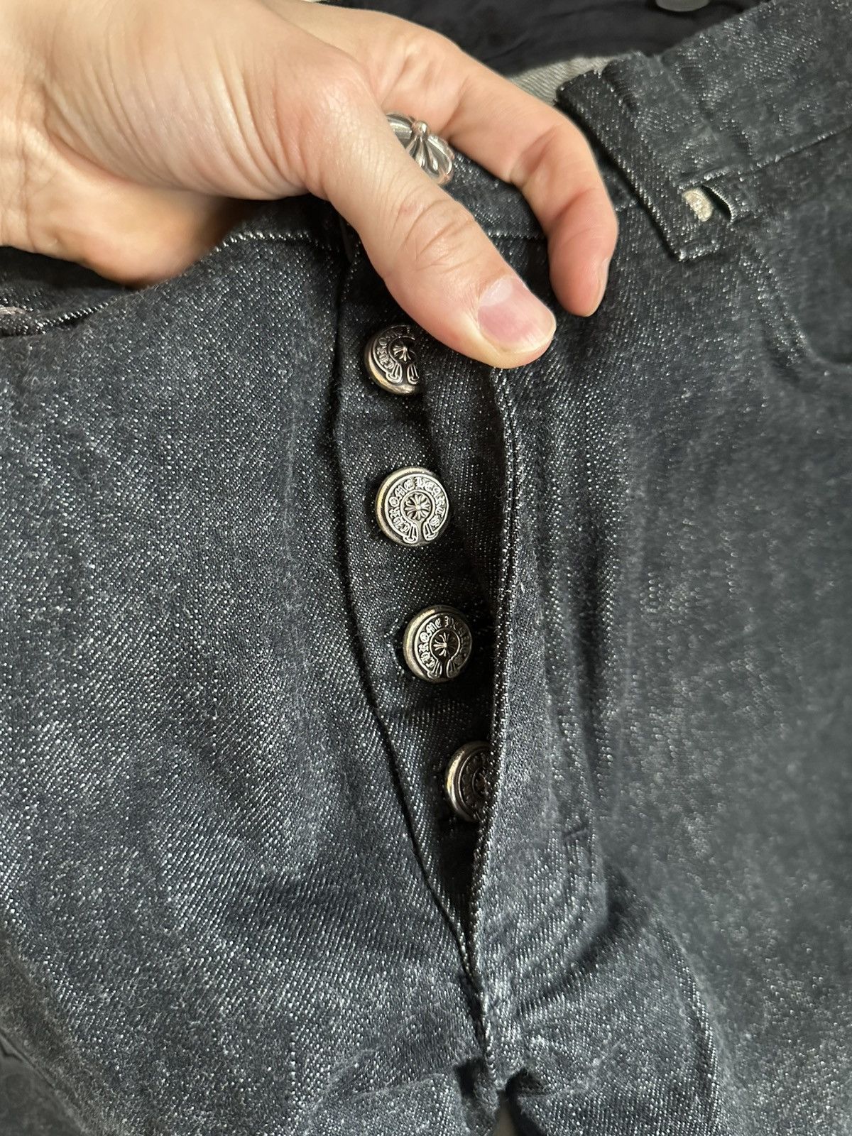 Chrome Hearts CHROME HEARTS STAR PATCH DENIM SIZE 34 JEANS IN HOUSE Size US 34 / EU 50 - 7 Thumbnail