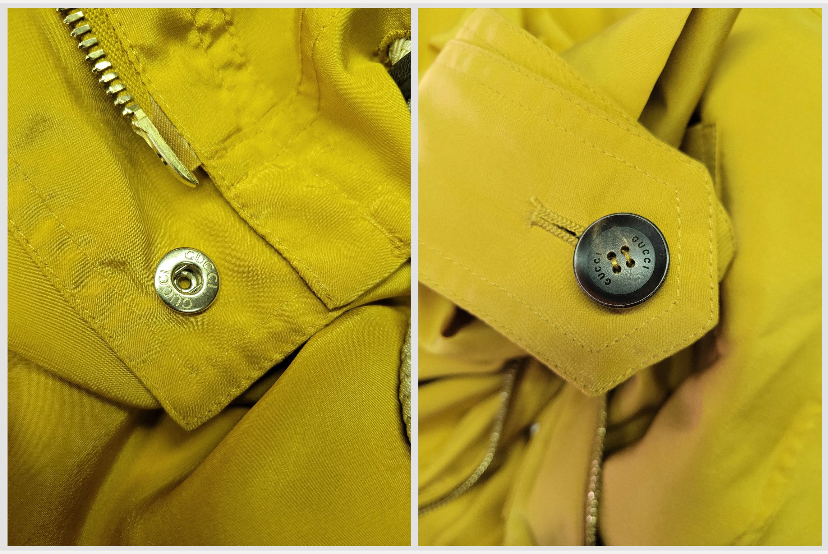 Gucci GUCCI _ ITALY _ RESORT 2014 _ UNLINED _ HOODED SILK PARKA Size L / US 10 / IT 46 - 5 Thumbnail