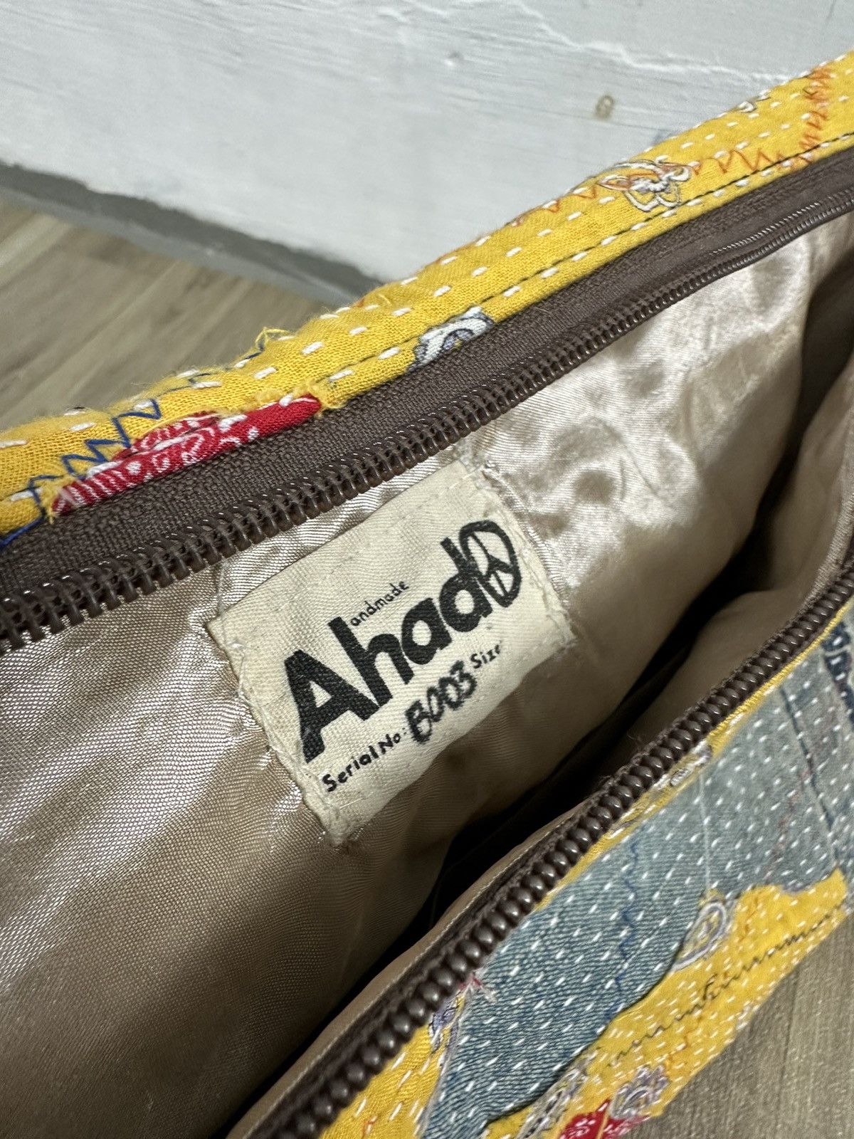 Handmade Custom Made Distressed Boro Patchwork Paisley cutch bag Size ONE SIZE - 13 Thumbnail