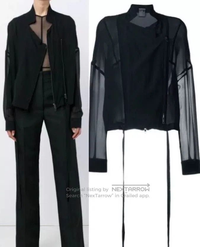 Ann Demeulemeester Ann Demeulemeester Sheer Chiffon Jacket. Size XXS / US 00 / IT 34 - 1 Thumbnail